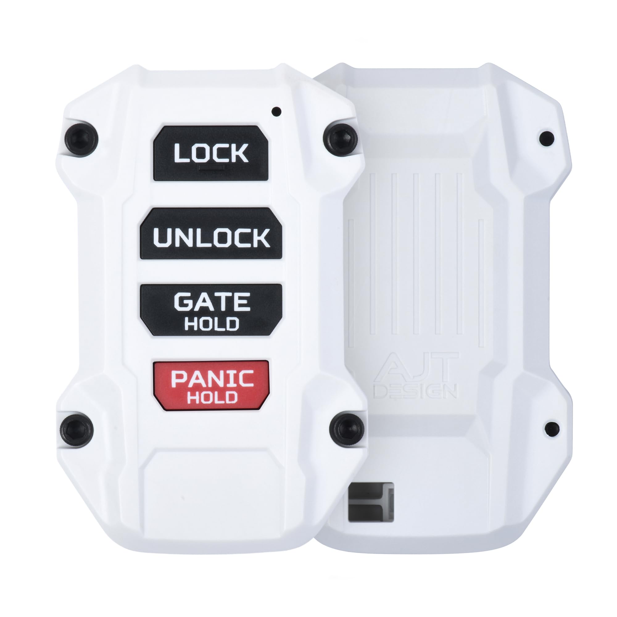 Ajt Design Replacement Keyfob Compatible With Toyota Tacoma (2024+), Tundra (2022+) & Sequoia (2023+) | Custom Made In Usa - Whi