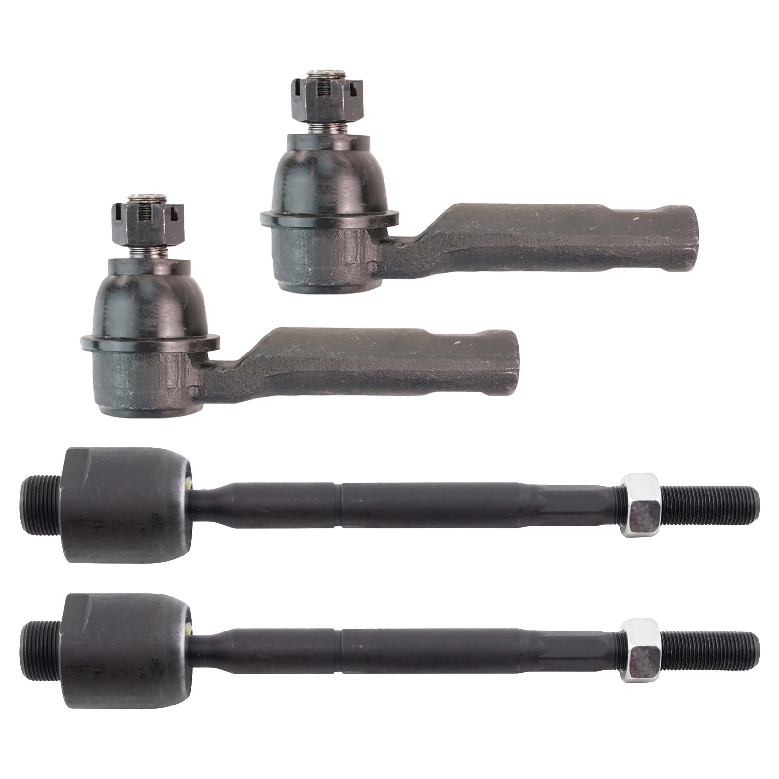 Trq Front Inner And Outer Tie Rod Set Compatible With 2010-2022 Toyota 4Runner 2010-2014 Fj Cruiser