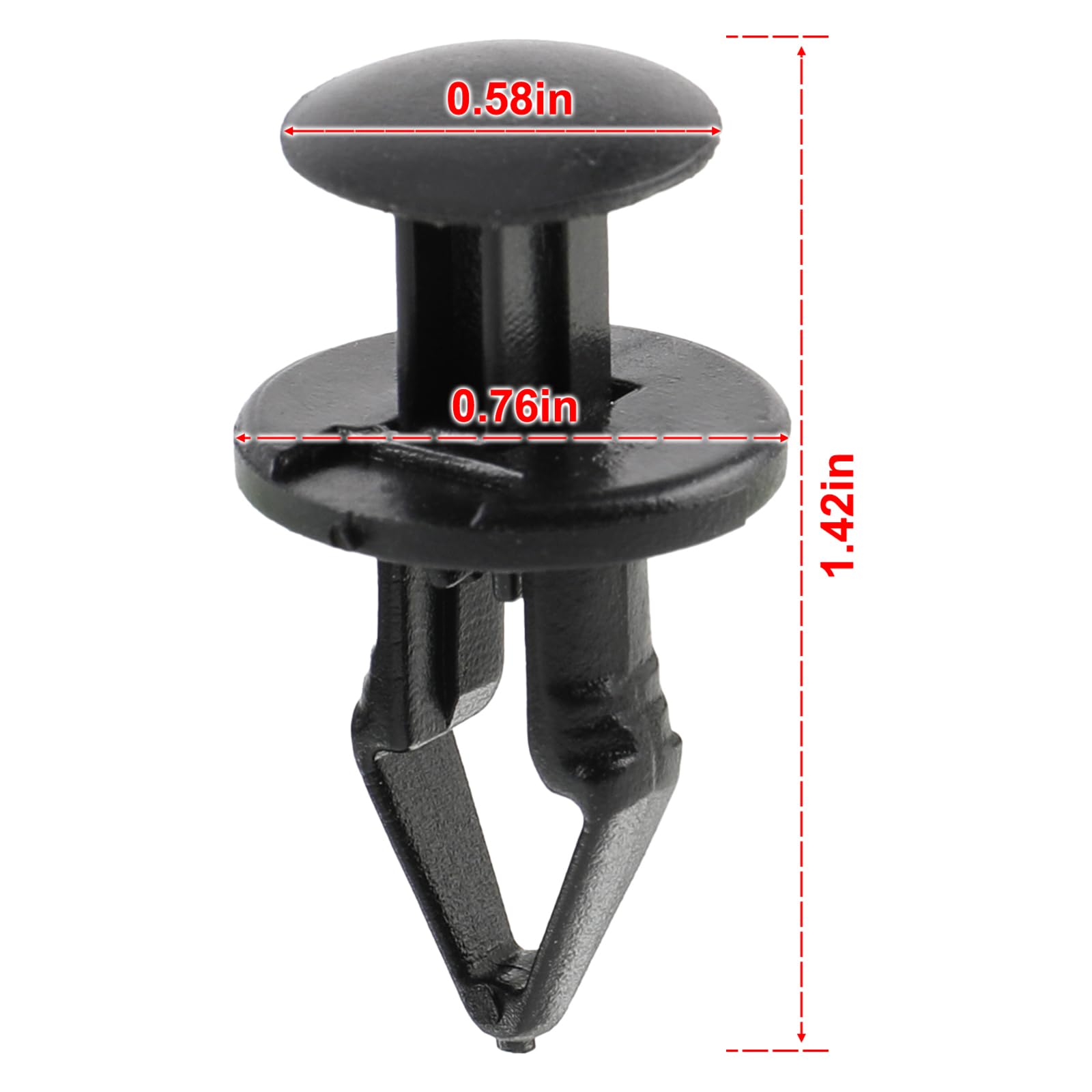 AUTOKAY 100pcs Fender Liner Clip Push-Type Fastener Retainer 11589292 for GMC GM