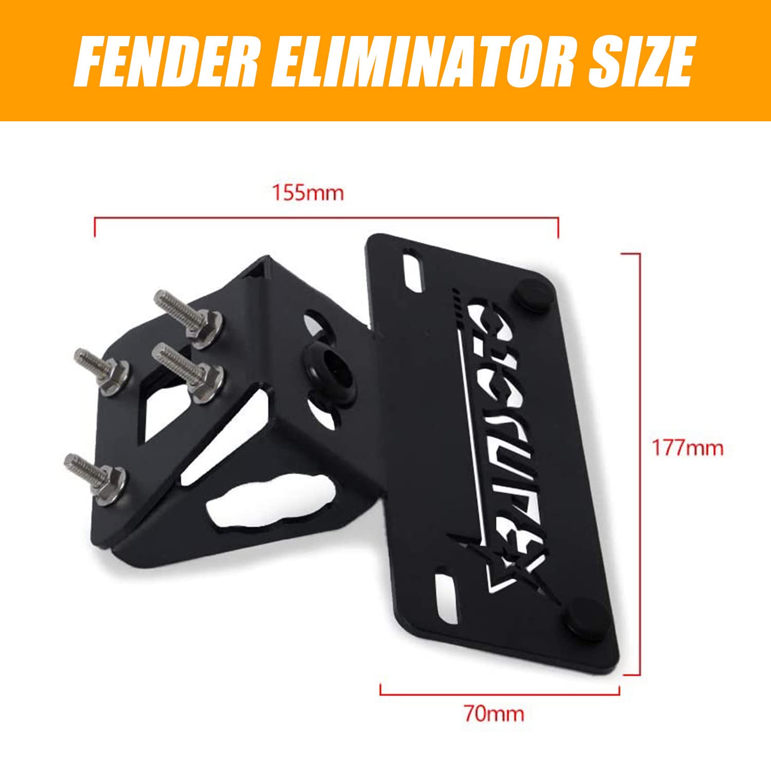 Ransoto Ninja 400 Fender Eliminator Kit Ninja 500 Fender Eliminator Compatible With 2018-2024 Kawasaki Z400 Ninja 250 License Pl