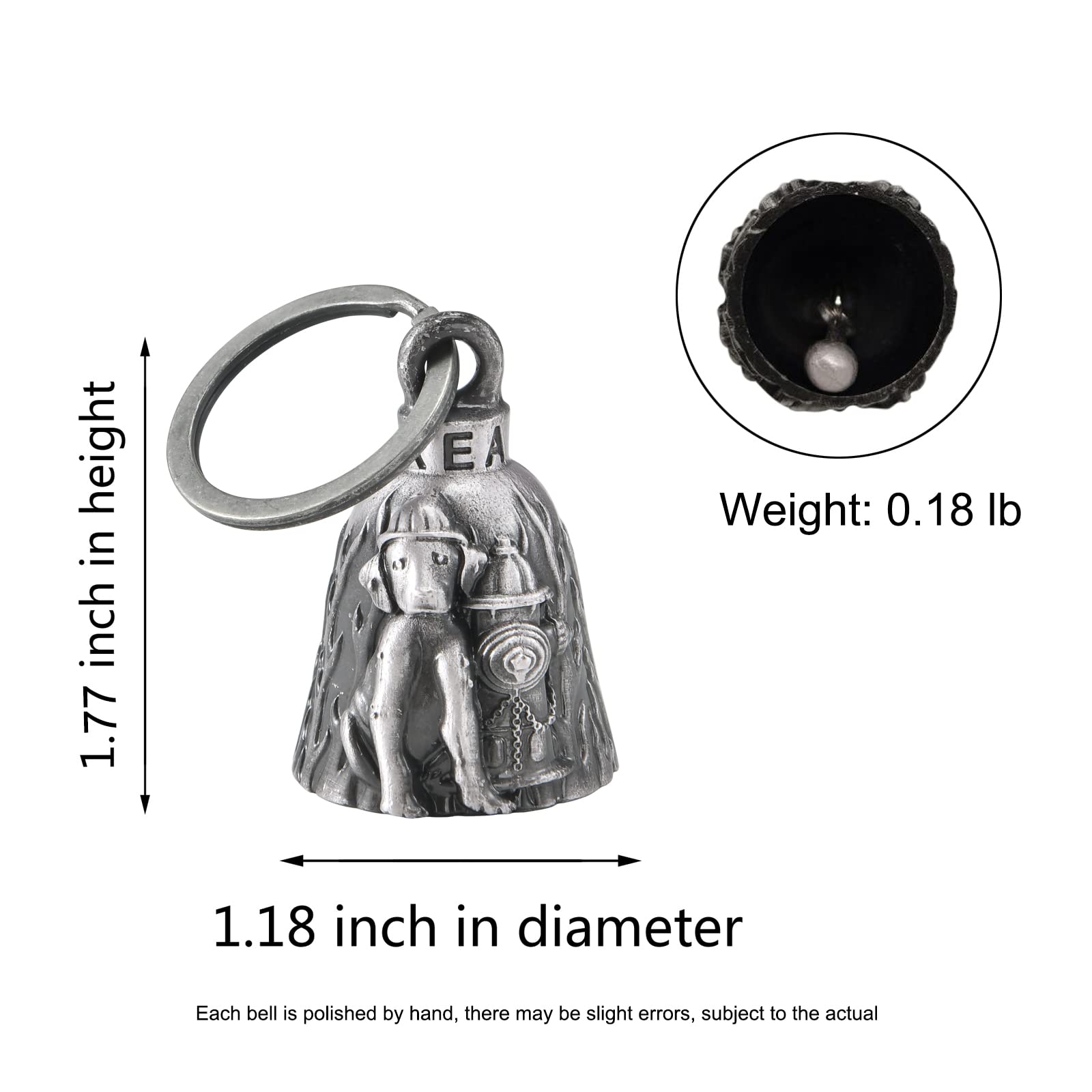 Dream Apparel Motorcycle Bell With Hanger For Biker, Good Luck Biker Bells & Motorcycle Accessories, Keychain Luck Bell