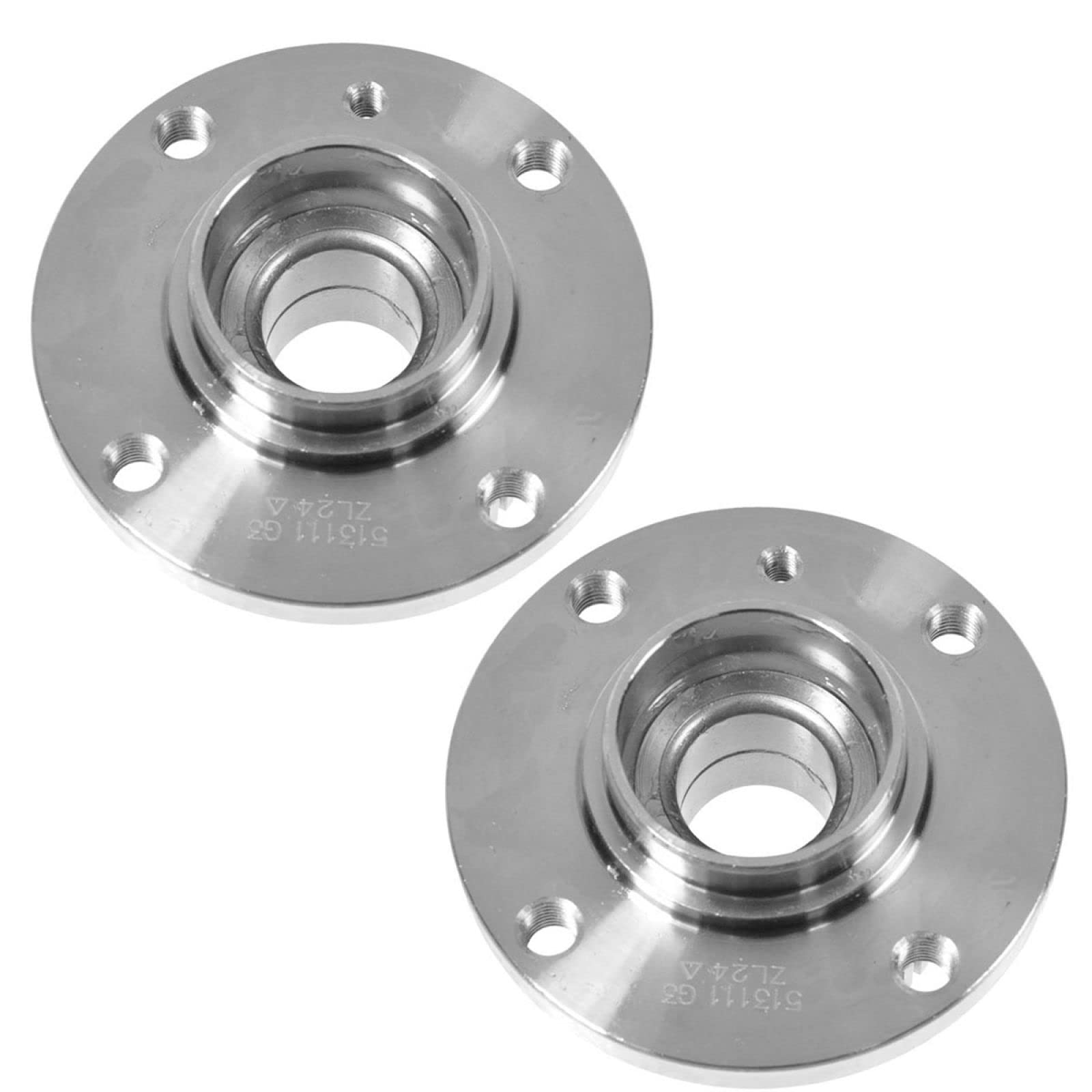 Trq Front Wheel Hub Bearings Assembly Set Compatible With 1984-1991 Bmw 318I 1991 318Is 1986-1988 325 1984-1987 325E 1986-1987 3