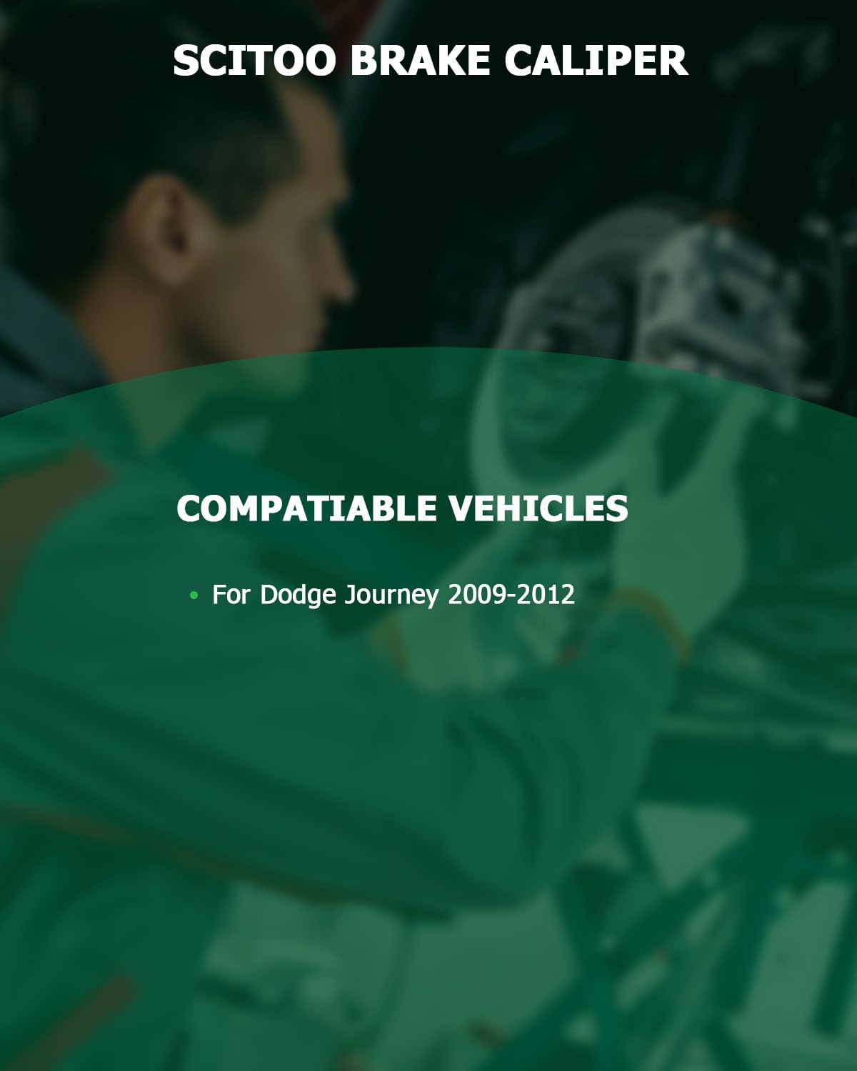 Scitoo 18B5177 18B5176 Rear Left & Right Disc Brake Calipers Assembly W/Bracket For Dodge For Journey 2009-2012