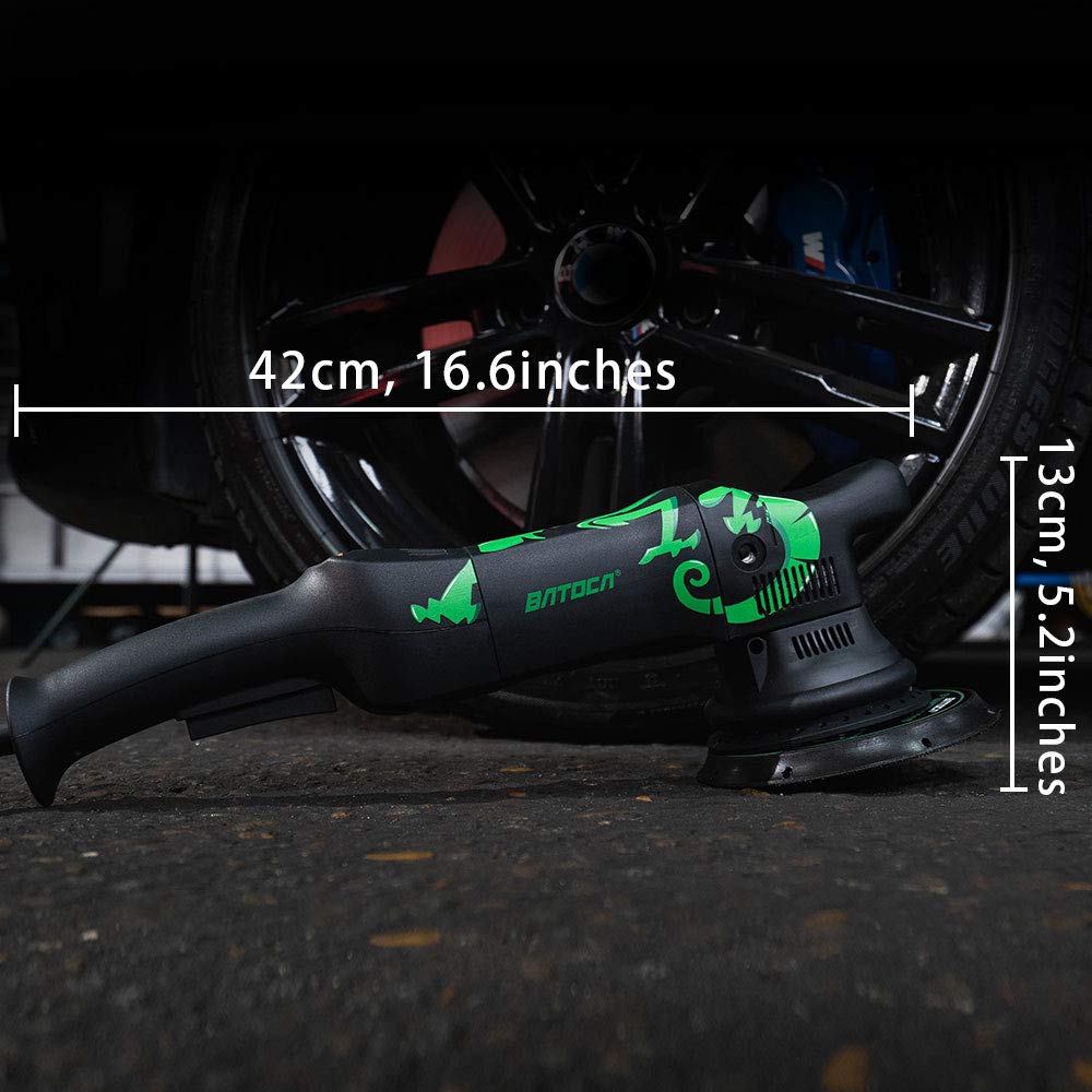 Batoca Dual Action Polisher, Auto Buffers And Polishers, Da Buffer For Car Detailing, 6 Inches And 700W Random Orbital,6 Variable Speed With Polishing Pads For Waxing,Buffing,Sanding