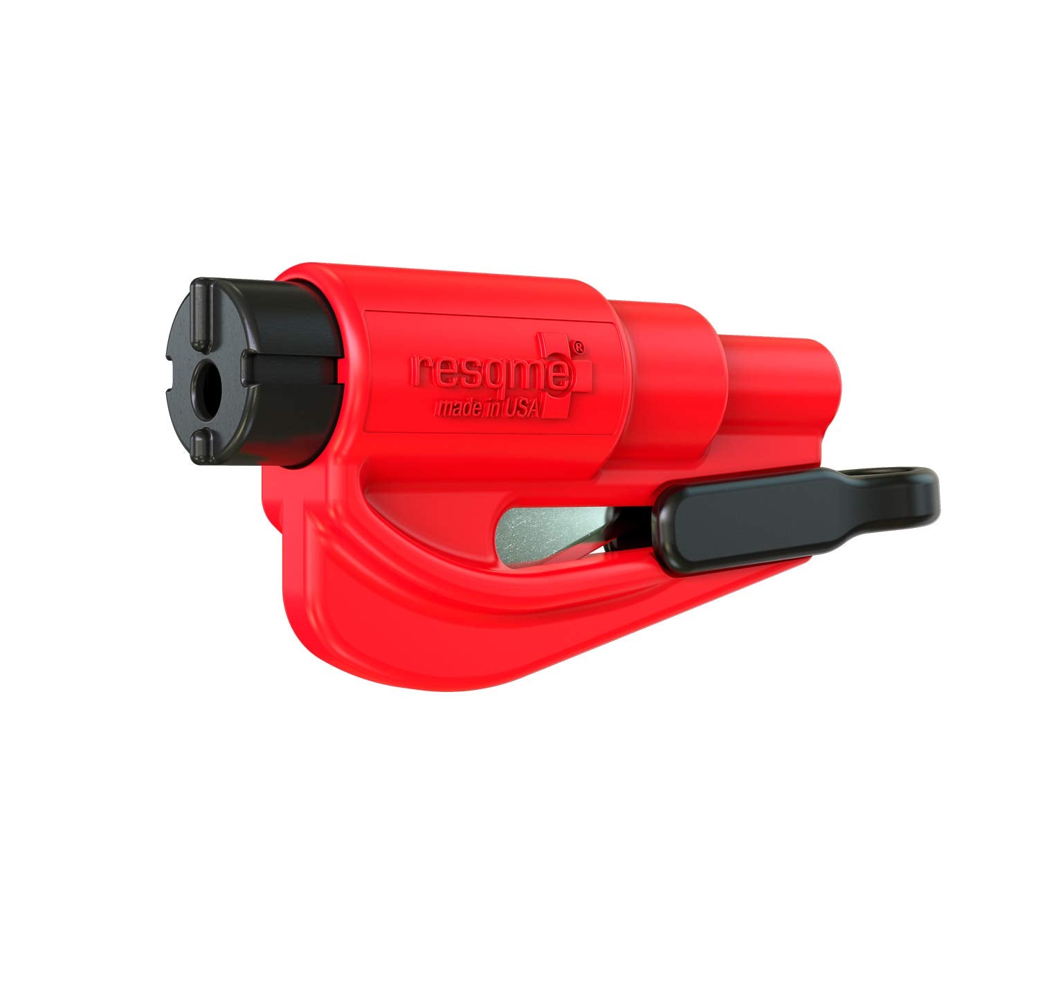 resqme,The Original Emergency Keychain Car Escape Tool, 2-in-1 Seatbelt Cutter and Window Breaker, Made in USA, Red - Compact sa