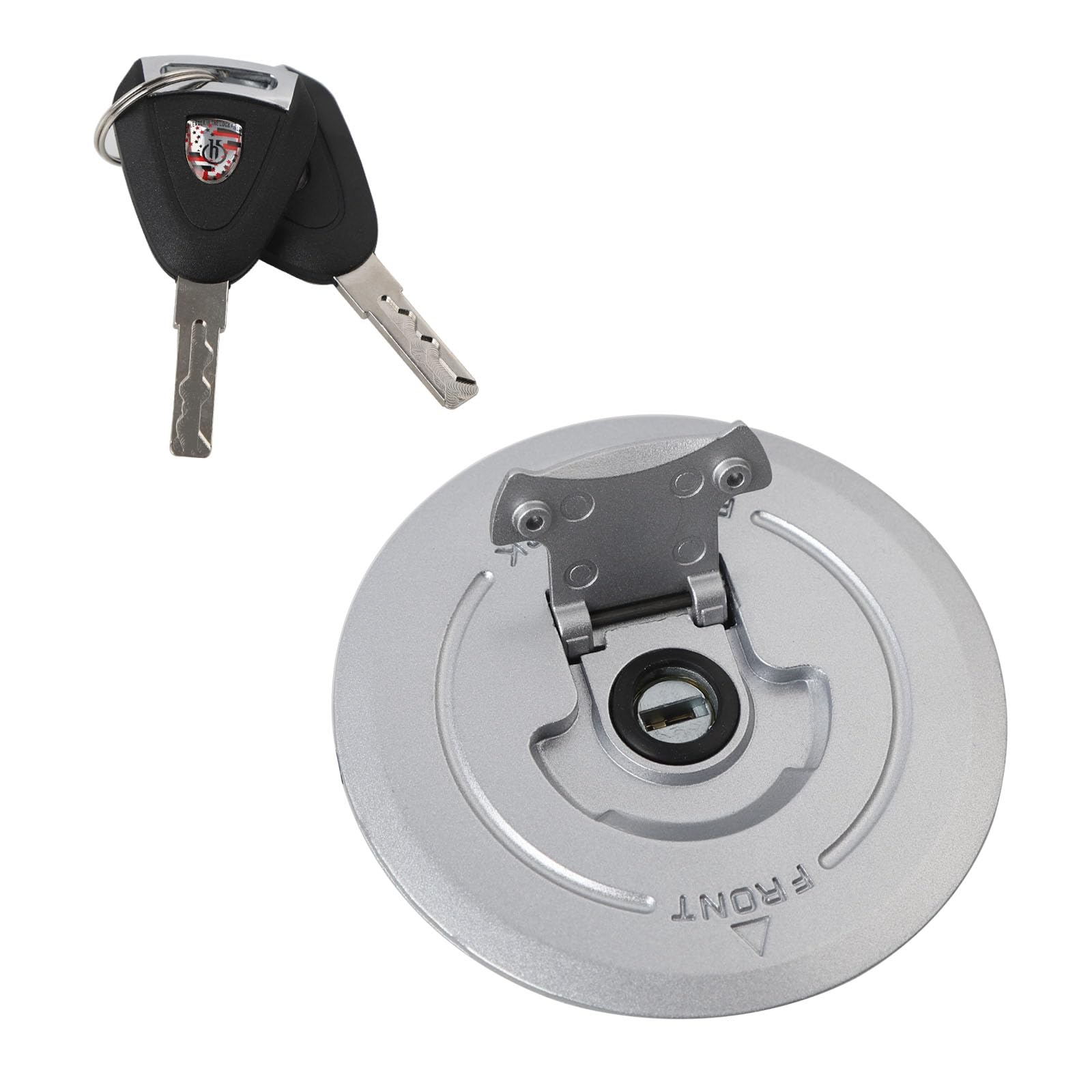 Minho Motorcycle Gas Cap with Lock Made of Aluminum Alloy Material Compatible with Honda Grom Msx125 SF,0pening Method: Filp-ope