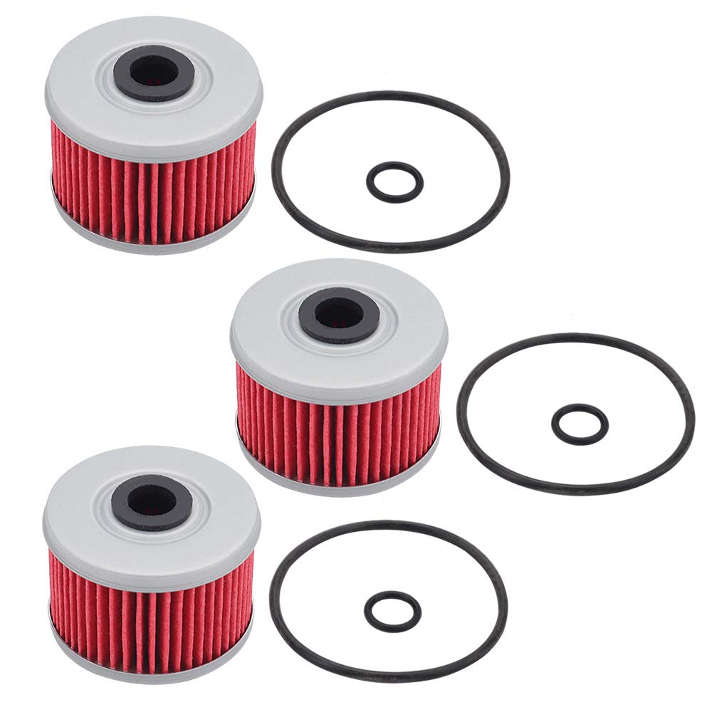 AloneGoer 3pcs Oil Filter O-Ring Compatible with 113 HF113 ATC250ES ATC350X TRX250 TRX300 TRX350 TRX400EX TRX420FE TRX450ES TRX5