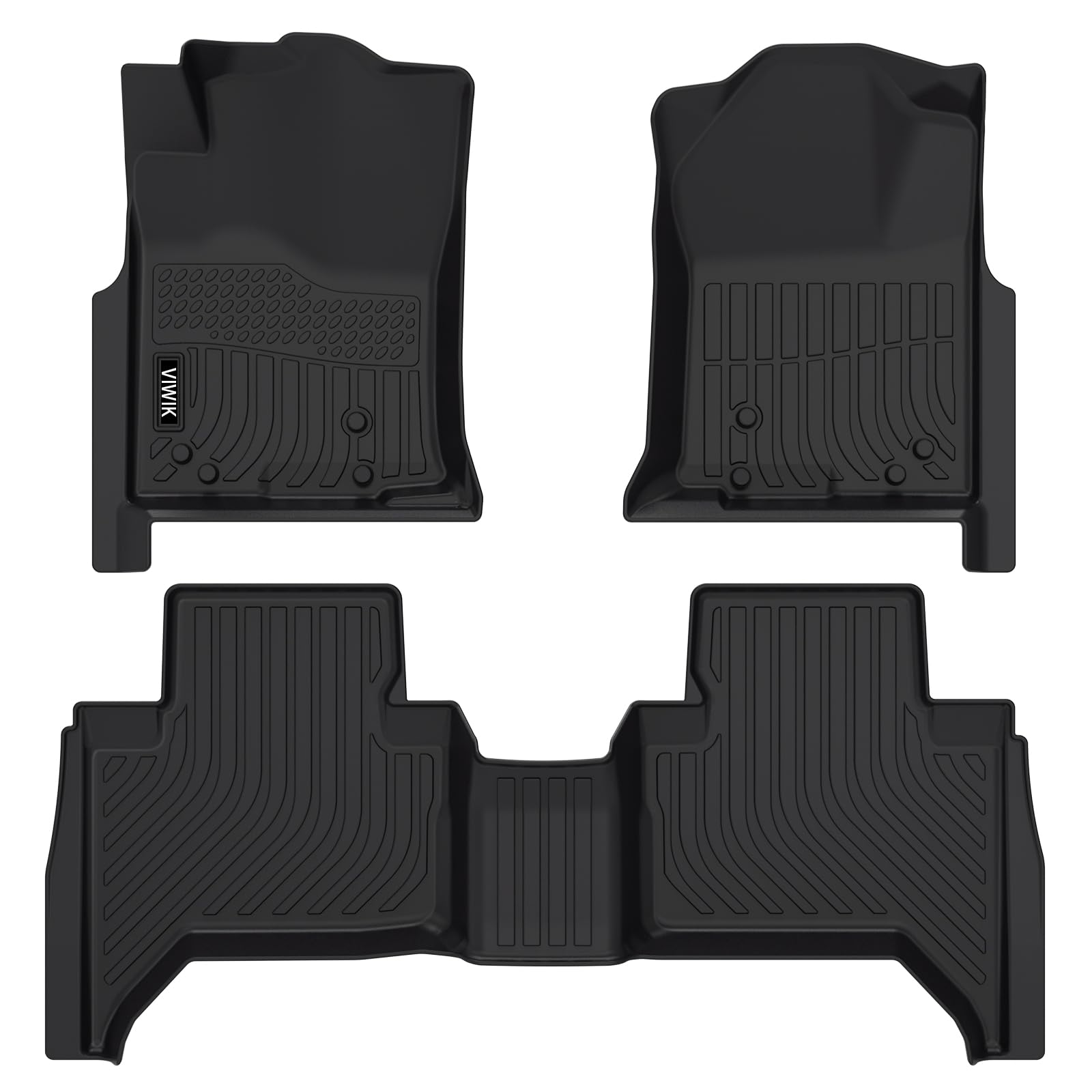Viwik Car Floor Mats For Toyota Tacoma 2005-2011, Automotive All Weather Floor Liners For Toyota Tacoma, Tpe Rubber Car Mats Fro