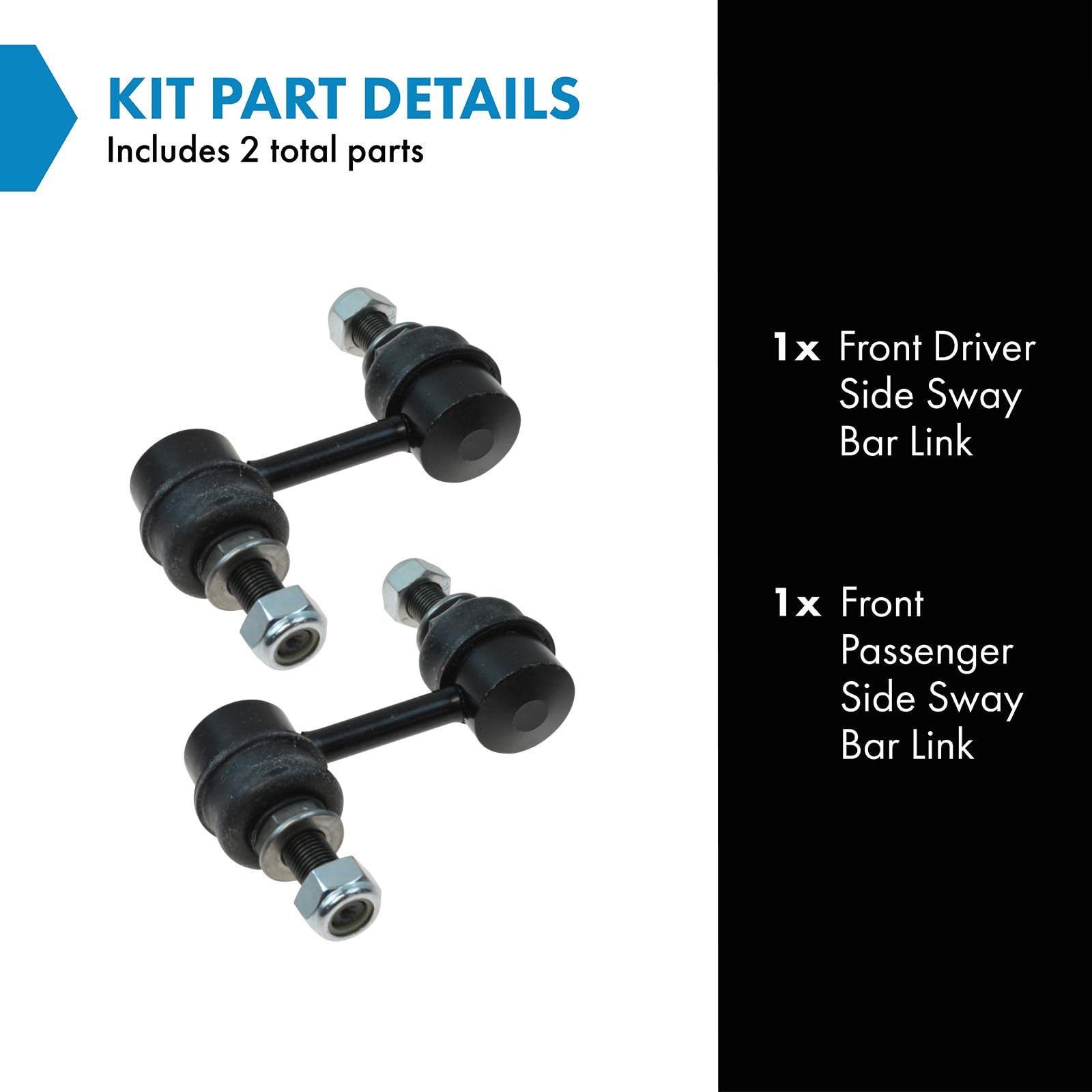 Trq Front Sway Bar Stabilizer Link Set Compatible With 2004-2013 Infiniti Qx56 2014-2022 Qx80 2005-2022 Nissan Armada 2004 Pathf