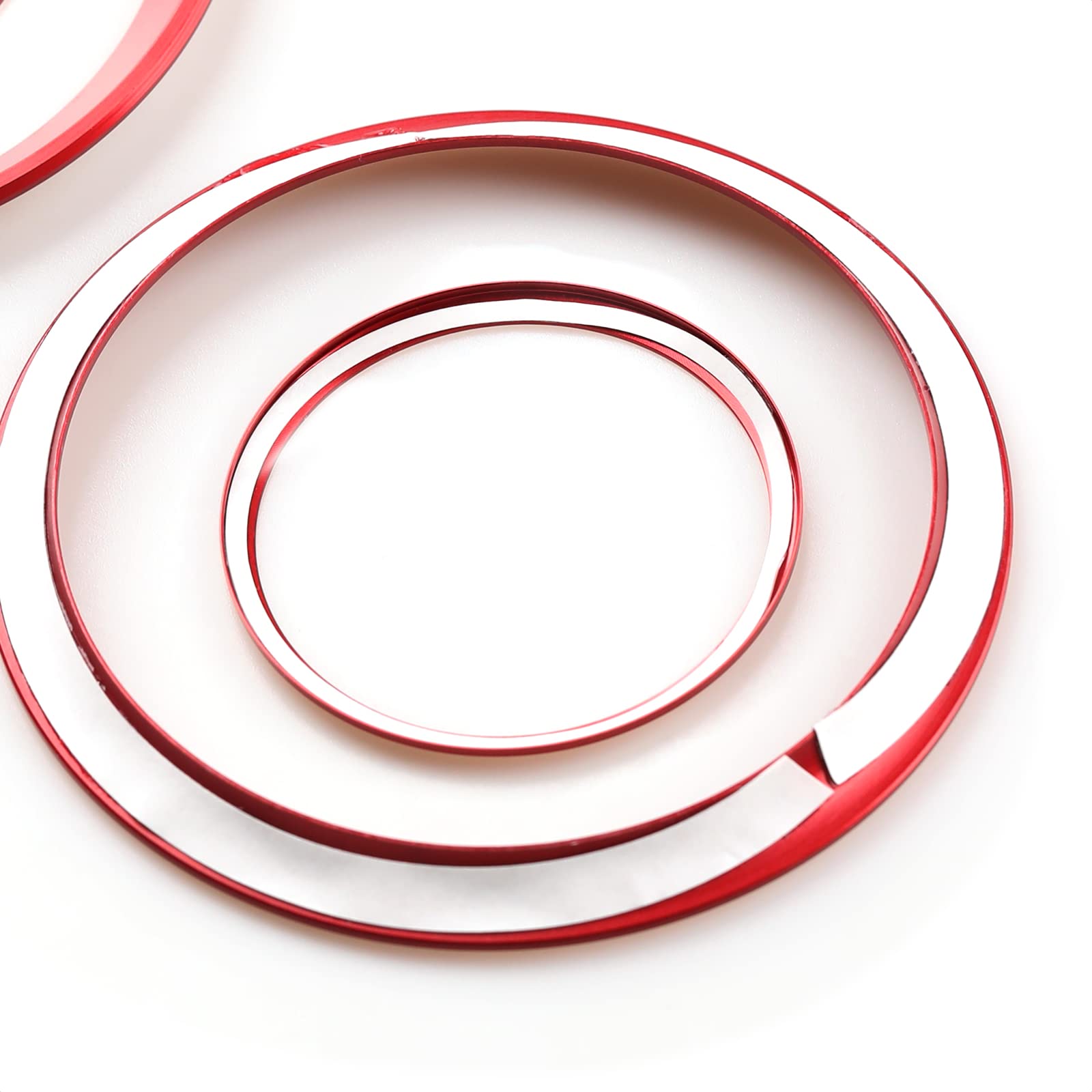 4Pcs Car Air Vent Frame Trim Ac Sticker Decals Aluminum Alloy Compatible With Alfa Romeo Giulia 952 Stelvio 949 2016-2025 Access