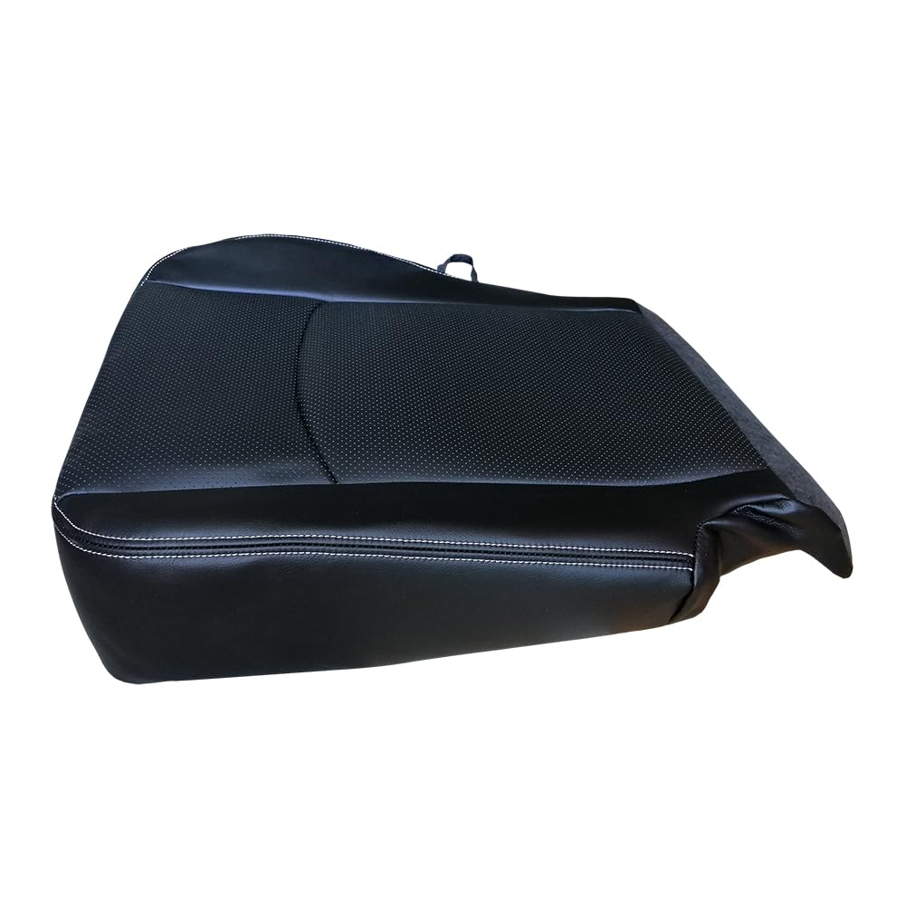 Kohnkd Front Driver Side Bottom Seat Cover Black Leather Replace for 2013-2018 Dodge Ram 1500 2500 3500 4500 5500 2013 2014 2015