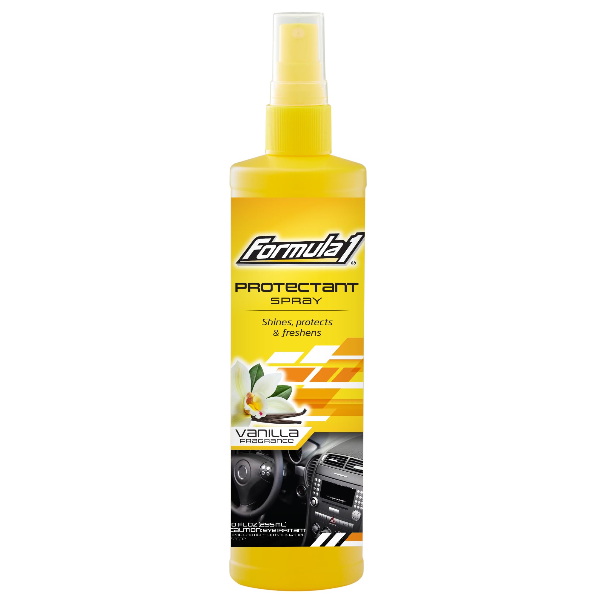 Formula 1 Interior Detailing Protectant Spray, Car Interior Cleaner with Lasting Vanilla Fragrance and UV Protection, Safe for V
