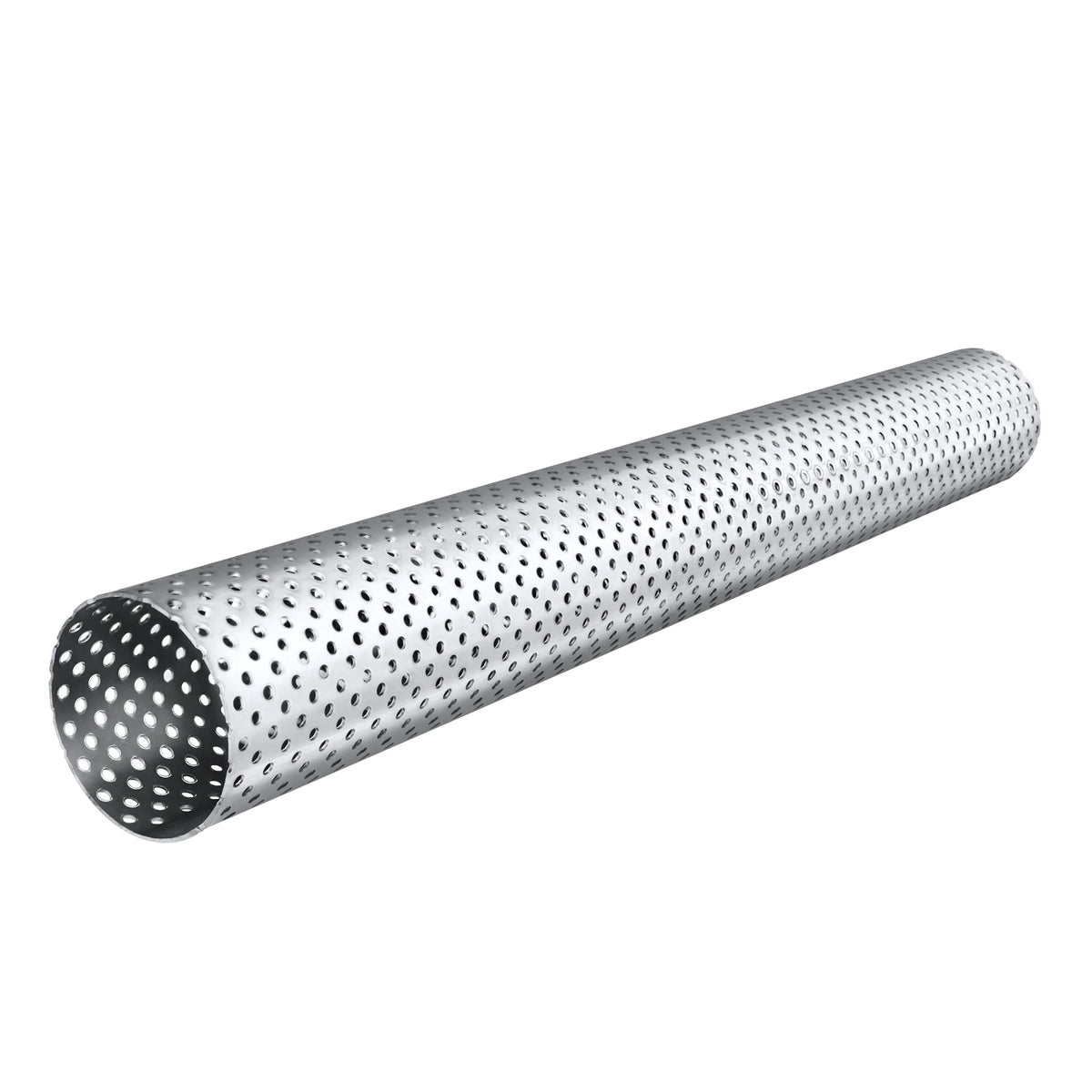 Fortluft Universal Mandrel Exhaust Bend Pipe & Elbow Stainless Stee (Exhaust Perforated Pipe, 2.50''/63.5Mm)