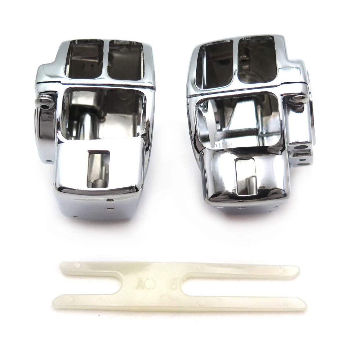 Smt-Chrome Switch Housing Cover Compatible With 2006-2013 Harley Street Glide Flhx 2010-2013 Harley Road Glide Custom Fltrx [B01Mfa0B7L]