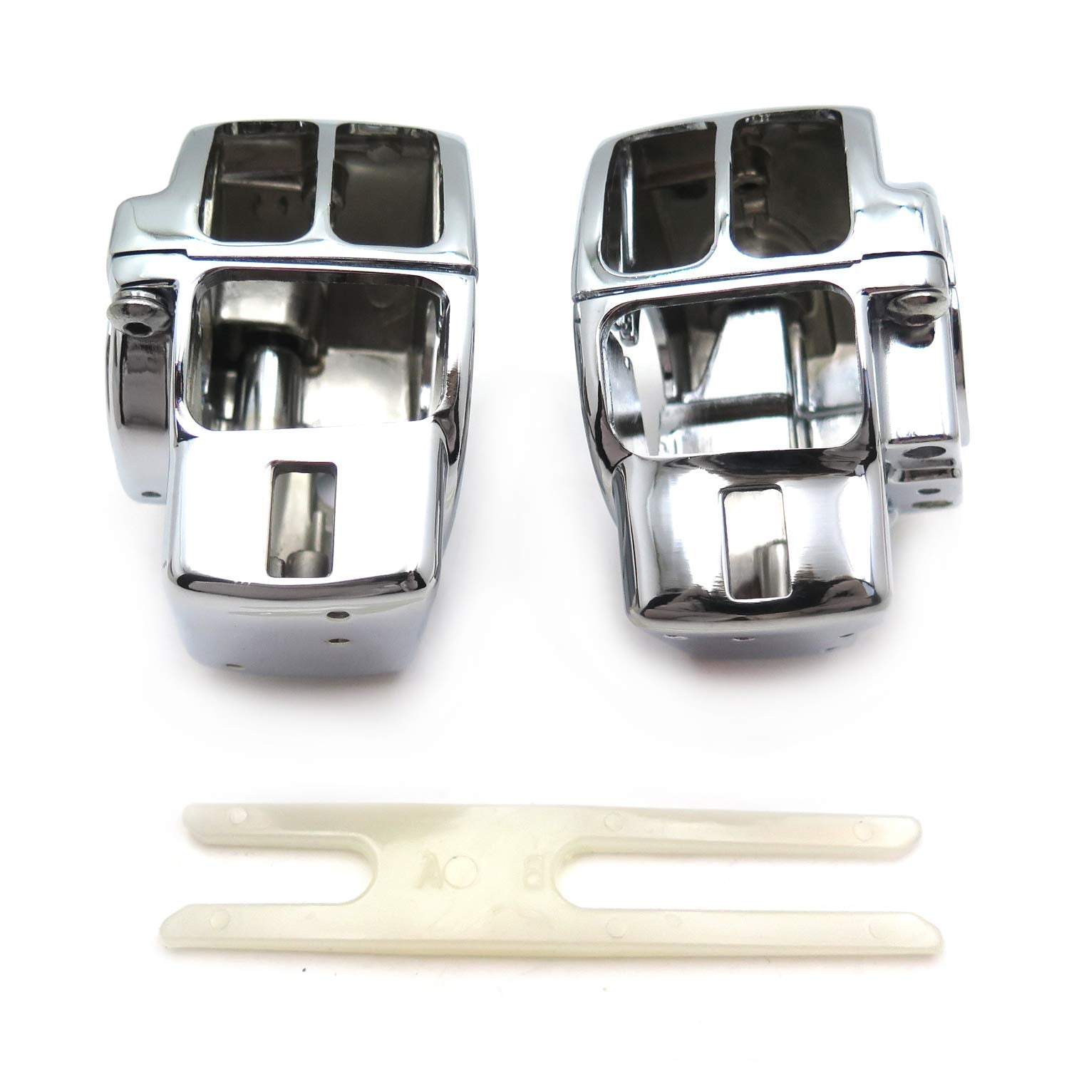 Smt-Chrome Switch Housing Cover Compatible With 2006-2013 Harley Street Glide Flhx 2010-2013 Harley Road Glide Custom Fltrx [B01