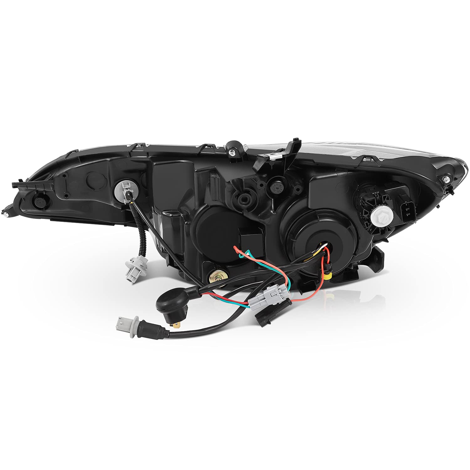 Roadfar -Led Drl Headlight Assembly For Honda Fit 2015-2020 Reflective Bowl Headlamp Driver/Passenger Side Replacement