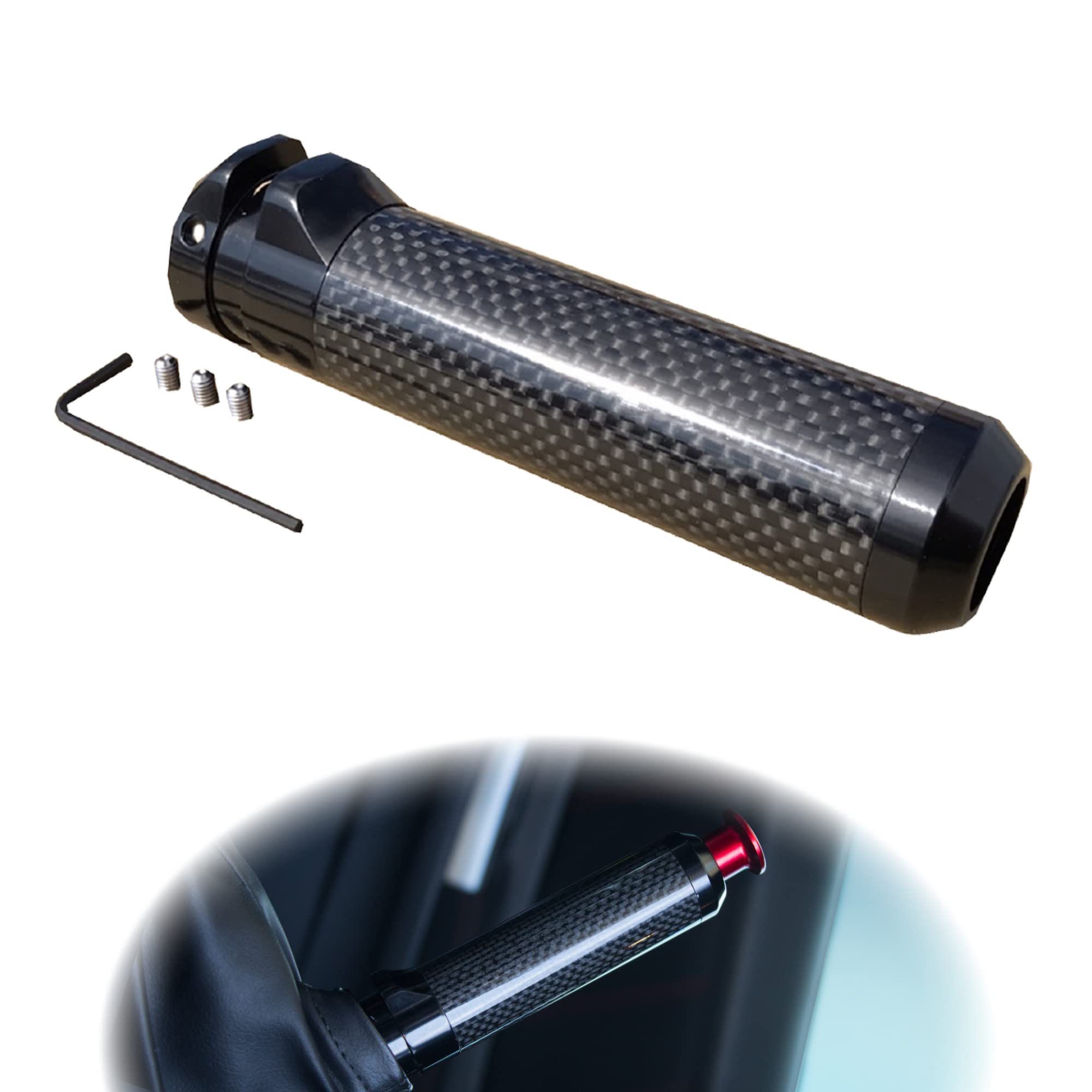 Gogocarbon Dry Carbon Fiber Hand Replacement E-Brake Handle Exclude Drift Knob Compatible For Scion Fr-S Subaru Brz 2012-2017 Wr