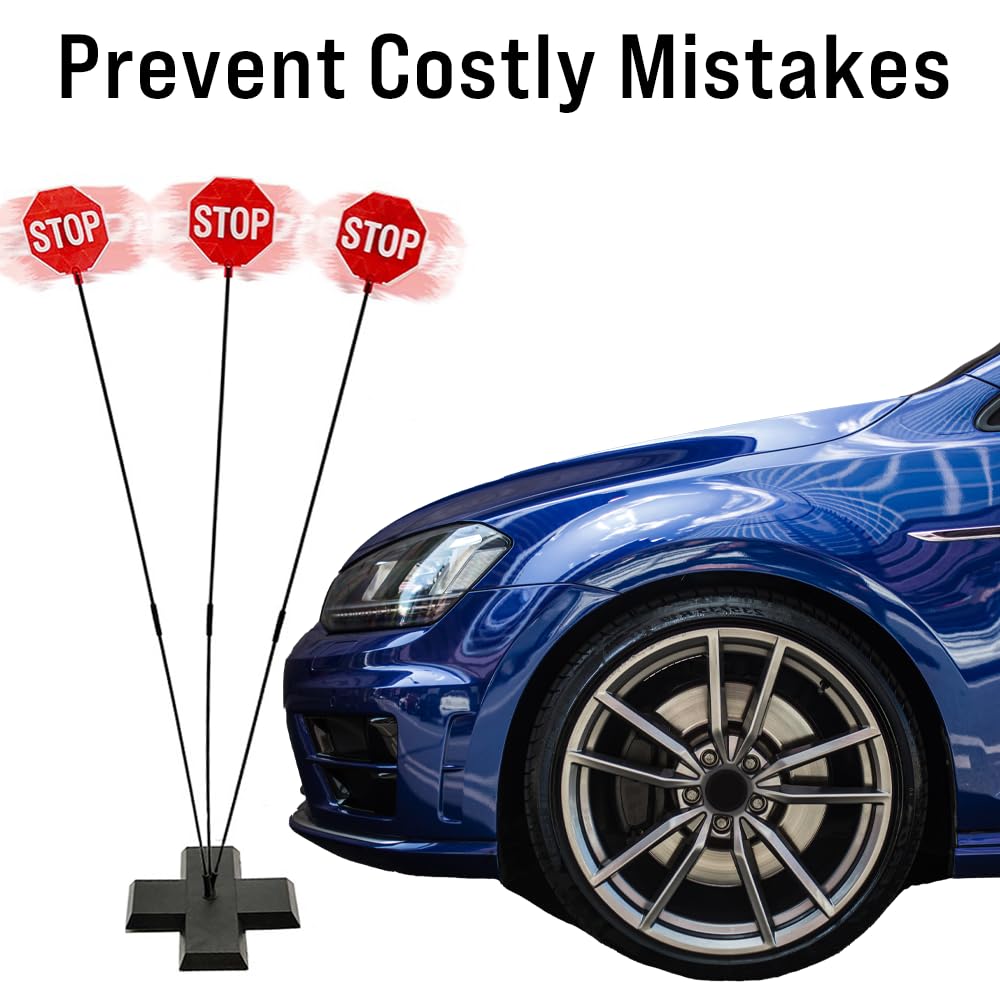 Cobra Tuning LED Stop Sign Parking Assistant for Garage - Black Flashing Signal Safety Light