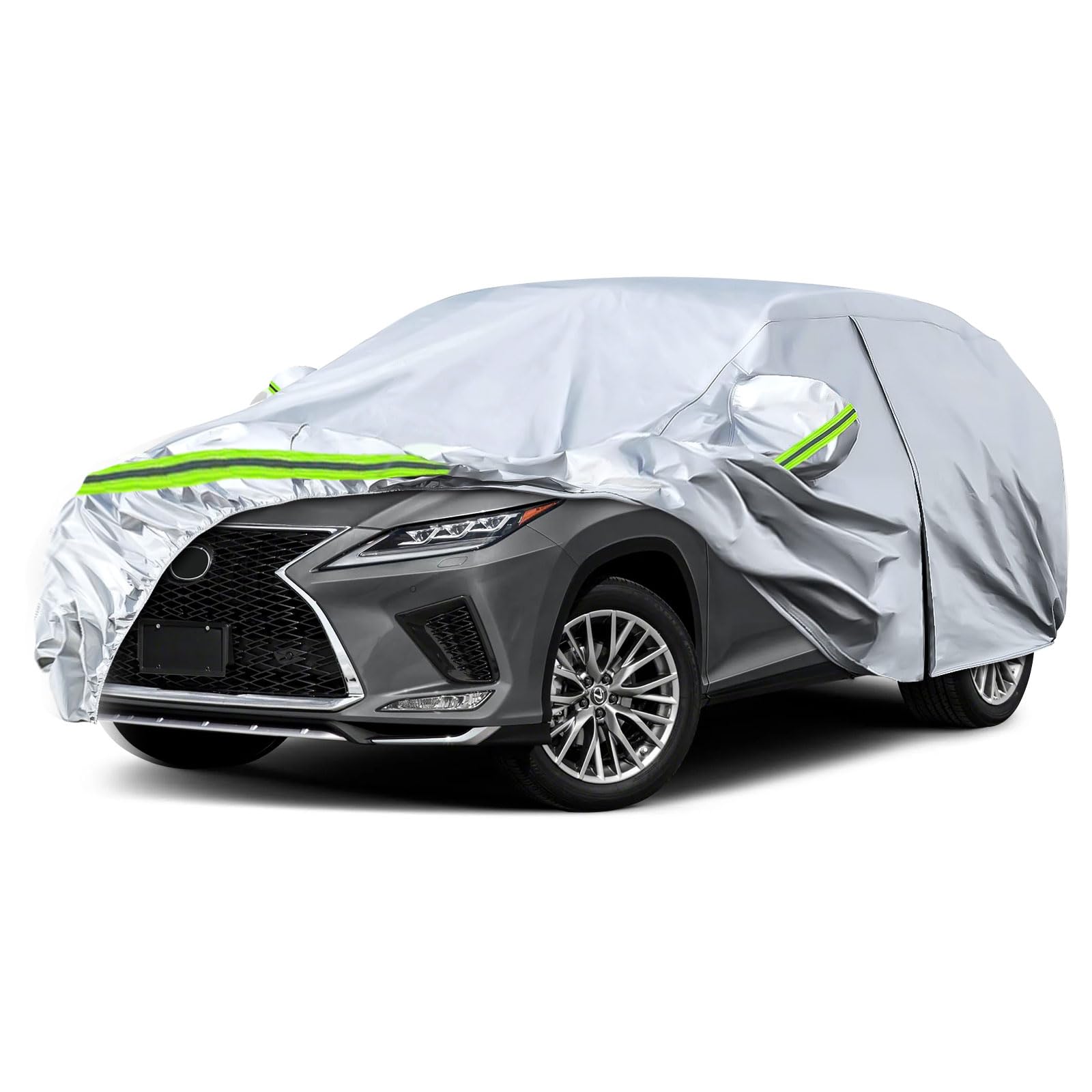 Waterproof Car Covers Replace For 2008-2025 Lexus Rx350 Rx450H, 6 Layers All Weather Custom-Fit Car Cover With Zipper Door & Win