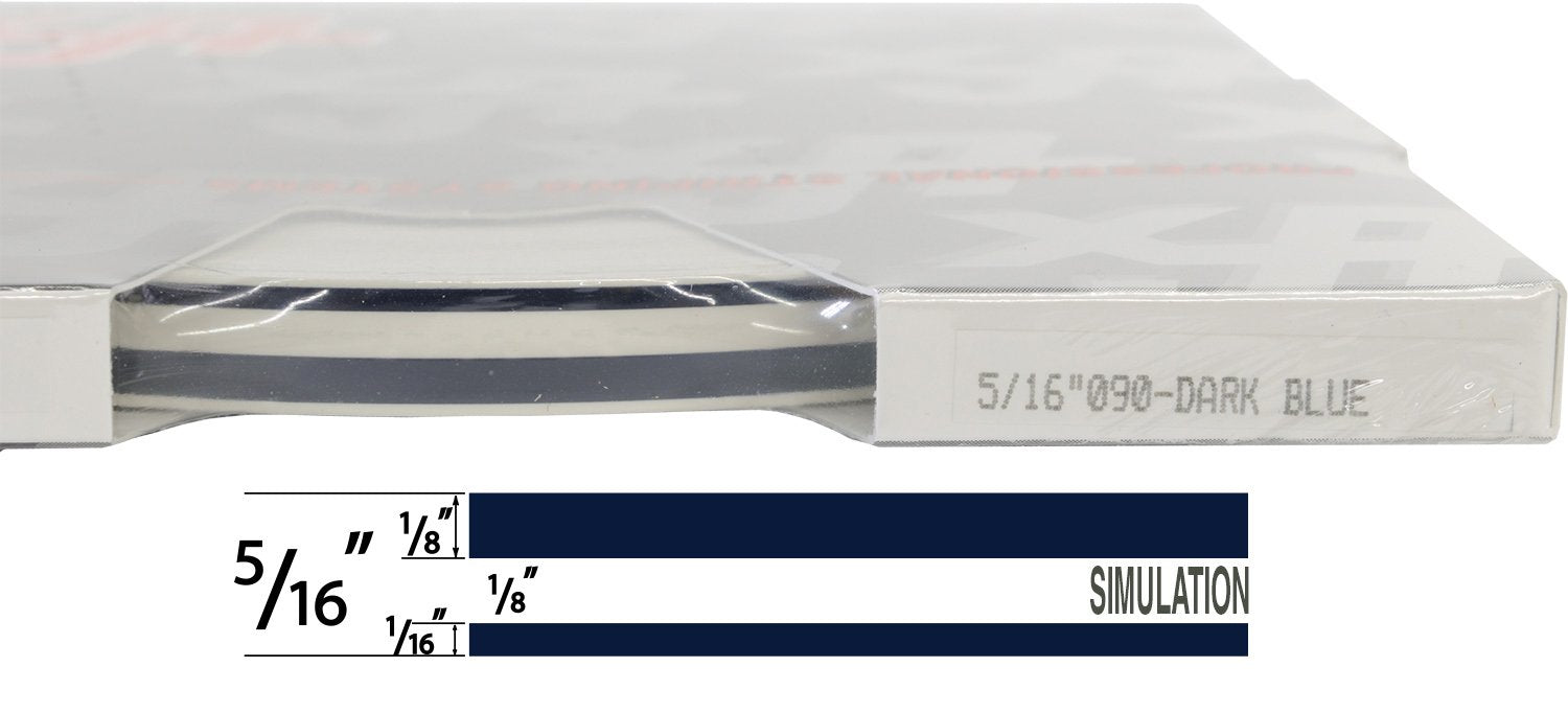 Universal TFX 0005090 - Auto Customizing Dual Pinstripe - 5/16'' x 150' (1/8    Stripe, 1/8'' Gap, Then 1/16    Stripe) - 090-Da