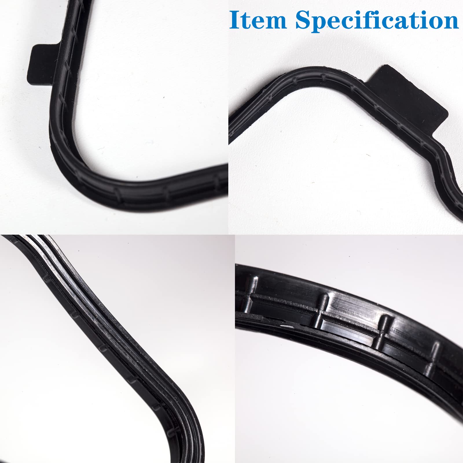 HIHIAV VS50741R Valve Cover Gasket Set Compatiable with 2006-2019 Acura, Honda, Civic, ILX, HR-V, 1.8L, 2.0L, L4,VC246G 036-1953