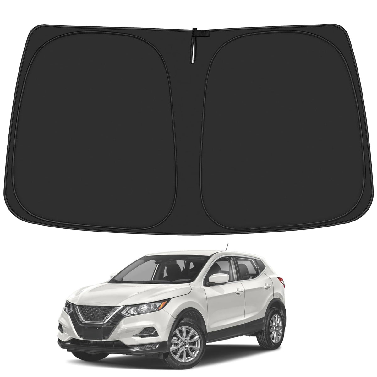 ULROLIT Windshield Sun Shade for Nissan Rogue 3rd Gen 2021 2022 2023 2024 (Not for Rogue Sport), Foldable Window Sunshade Sun Vi