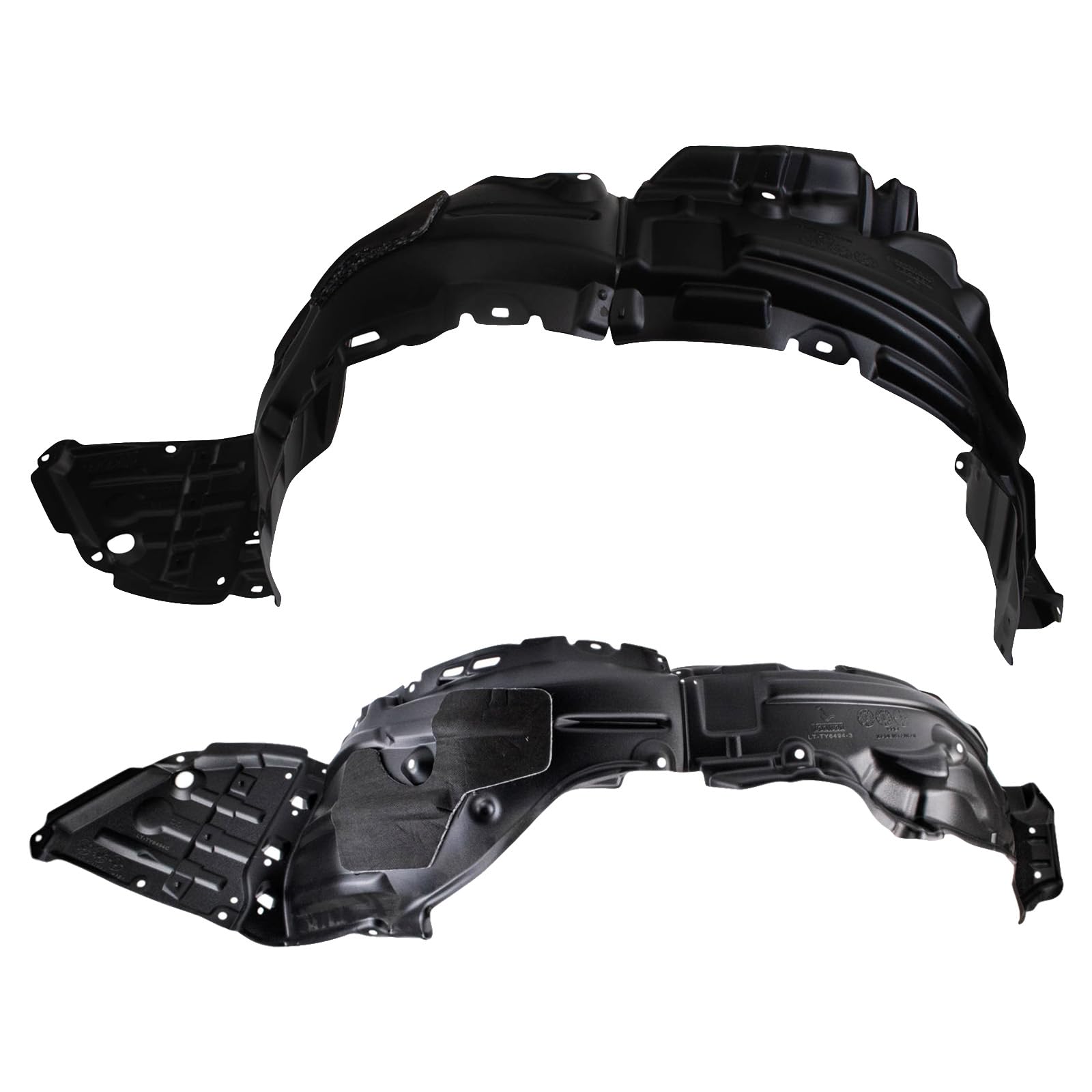 Trq Front Inner Fender Liner Set Compatible With 2019-2022 Toyota Prius Prime To1248237 To1249237