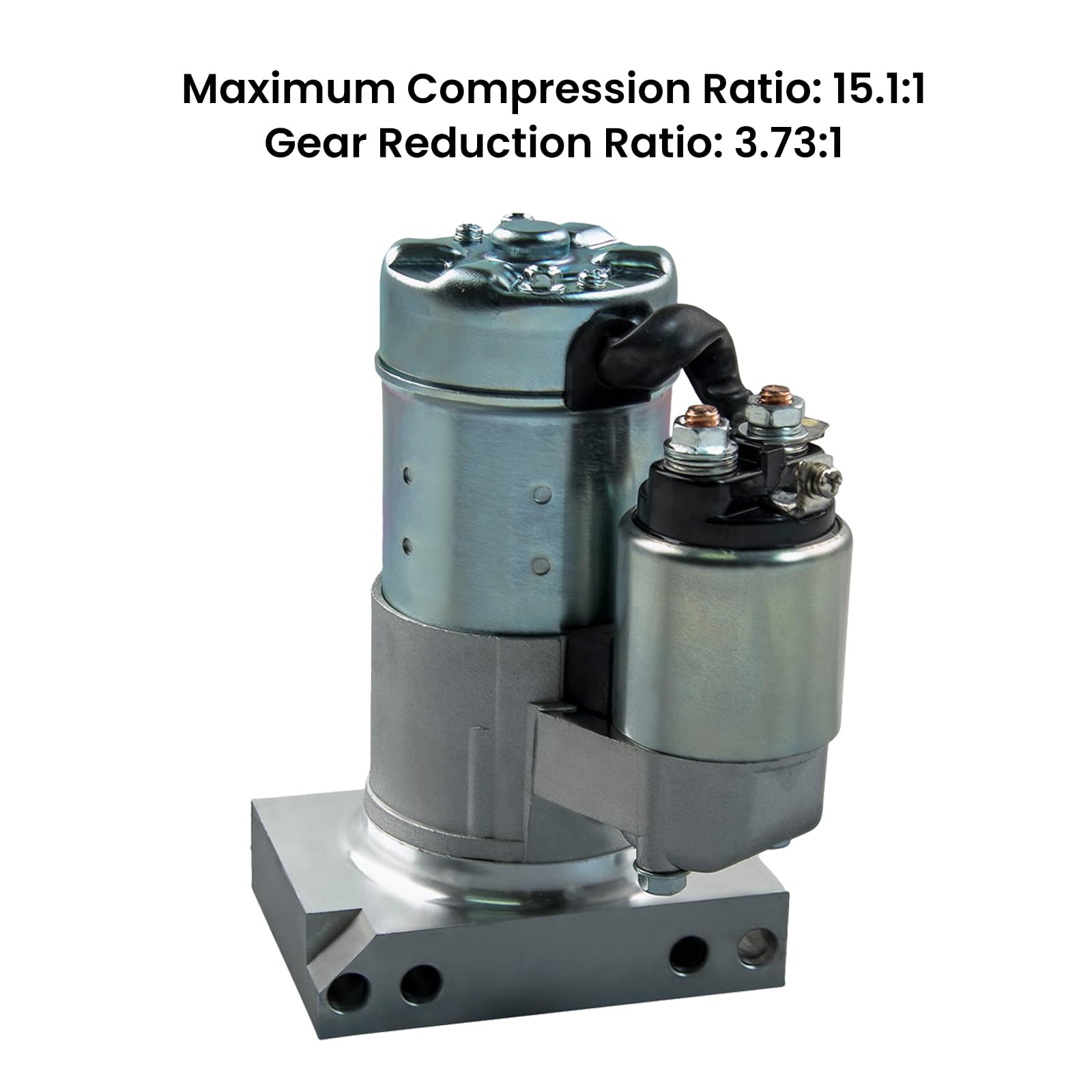 maXpeedingrods High Torque Mini Starter 19695 for Chevy SBC BBC 262 305 307 327 350 454 with 153 168 Tooth Flywheel 1.4kW / 1.88