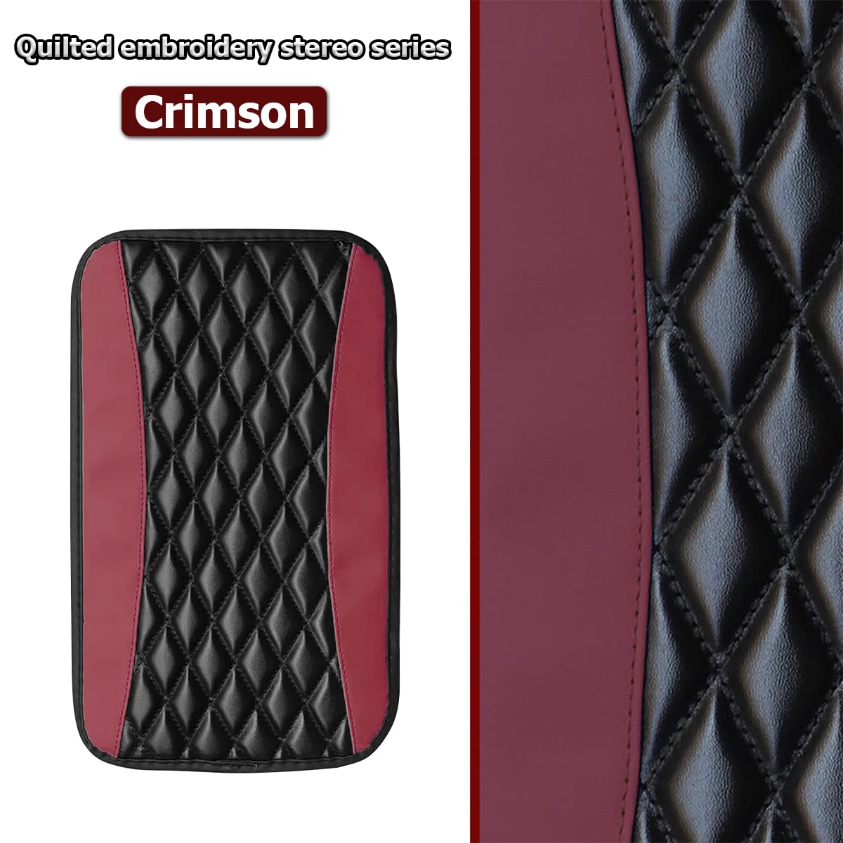 Car Center Console Cushion Pad, Universal Leather Waterproof Armrest Seat Box Cover Protector,Comfortable Car Decor Accessories