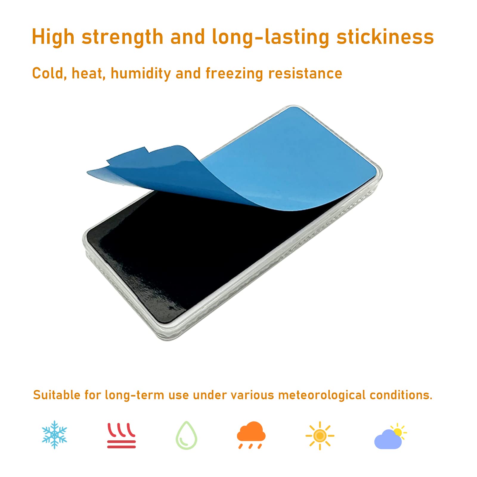 Reflector Self Adhesive Rectangle 94X44Mm Safety Waterproof Stick On For Driveway Mailbox Trees