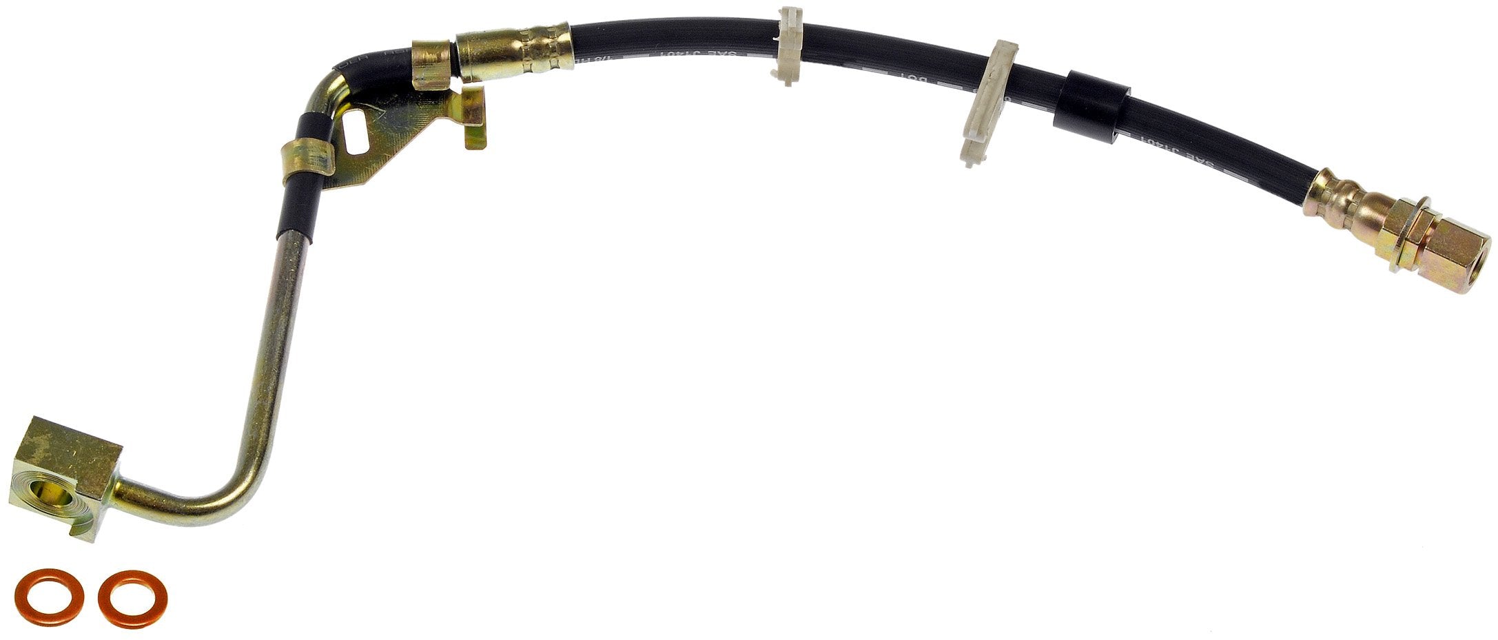 Dorman H620629 Front Passenger Side Brake Hydraulic Hose Compatible With Select Ford / Mercury Models