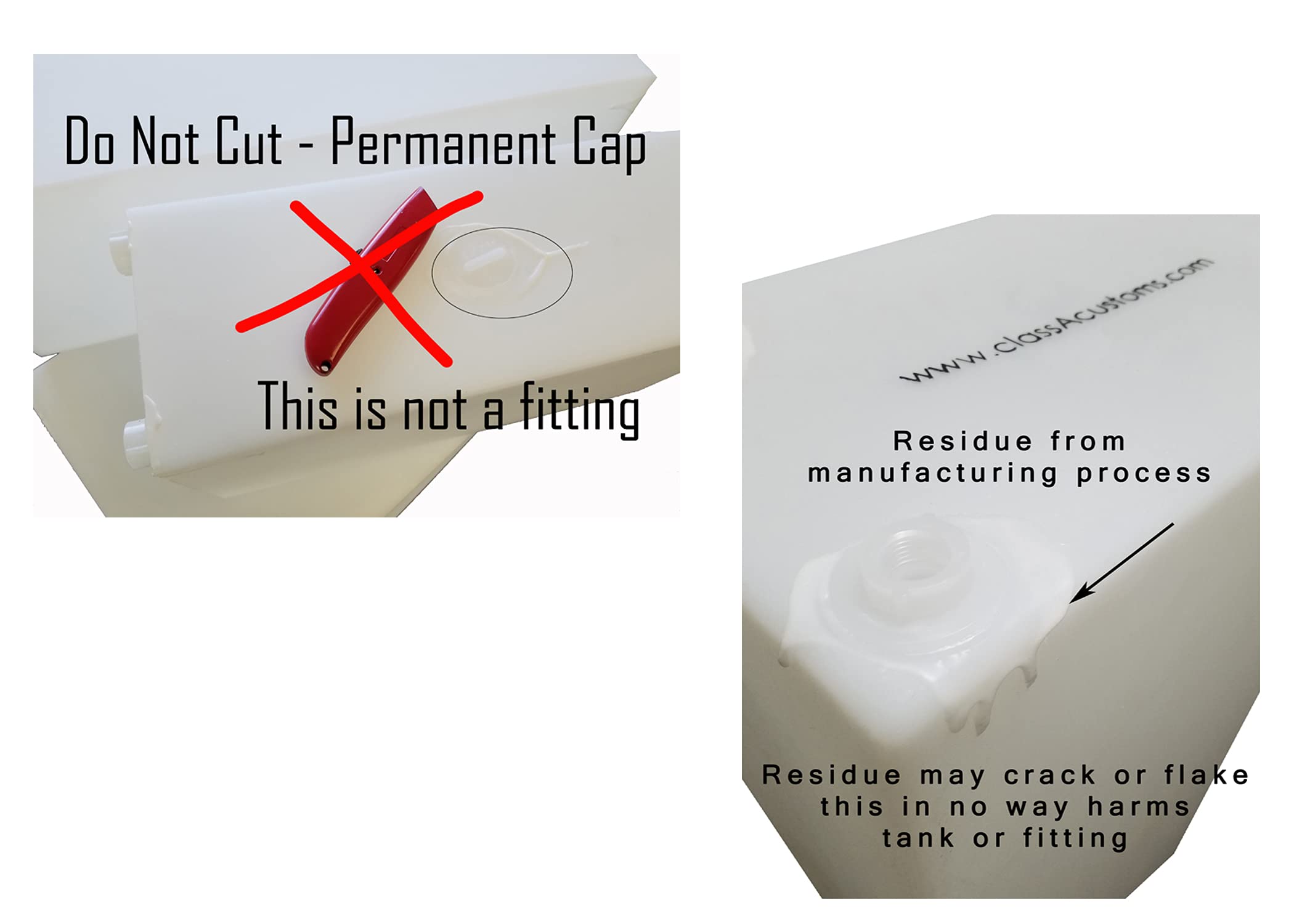 Class A Customs | 15 Gallon Rv Concession Fresh And Gray Water Tank | T-1500