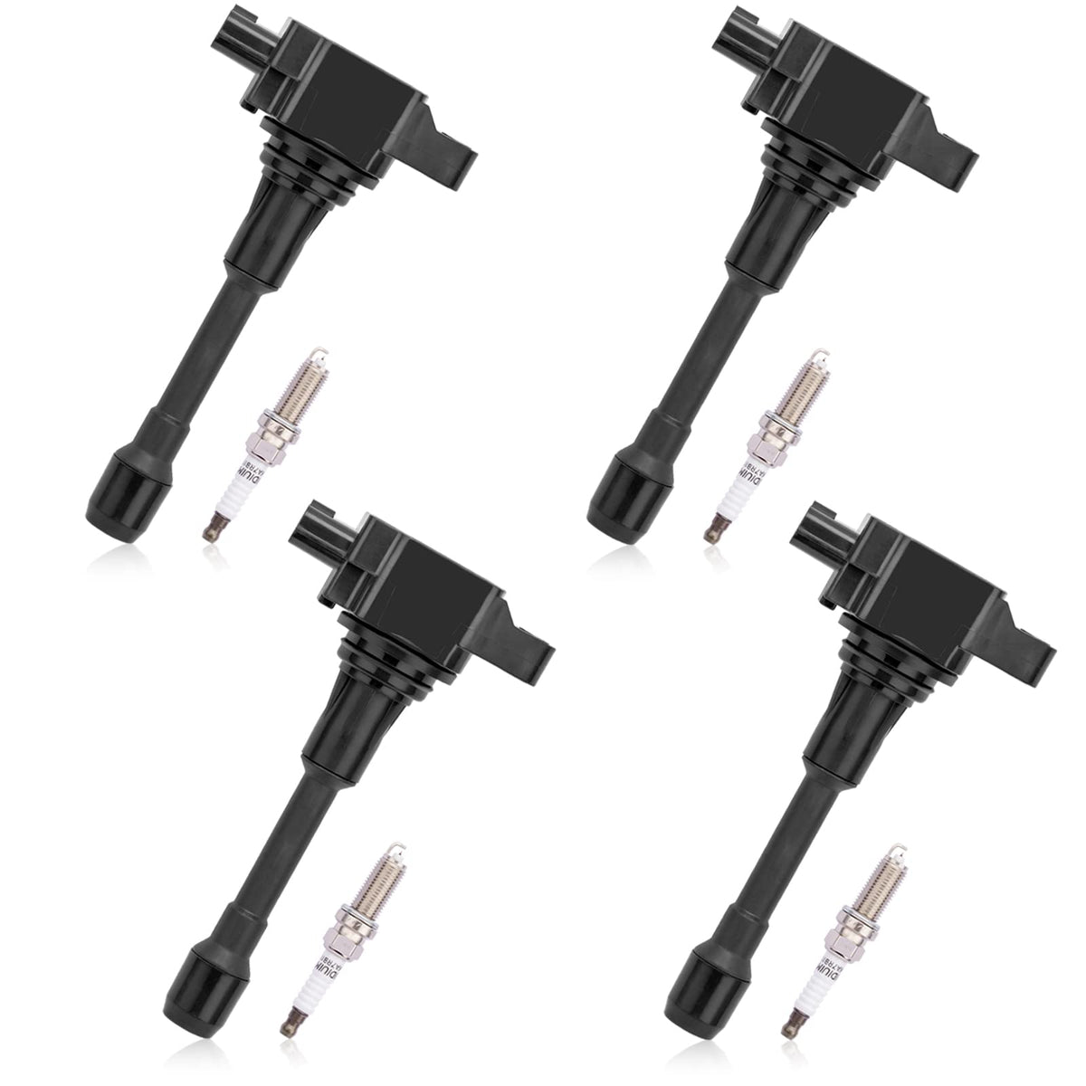 Aulink Ignition Coil Pack & 9029 Spark Plug Set Of 4 Uf549 5C1753 C1696 Compatible With 2007-2019 Nissan Altima Cube Rogue Sentr