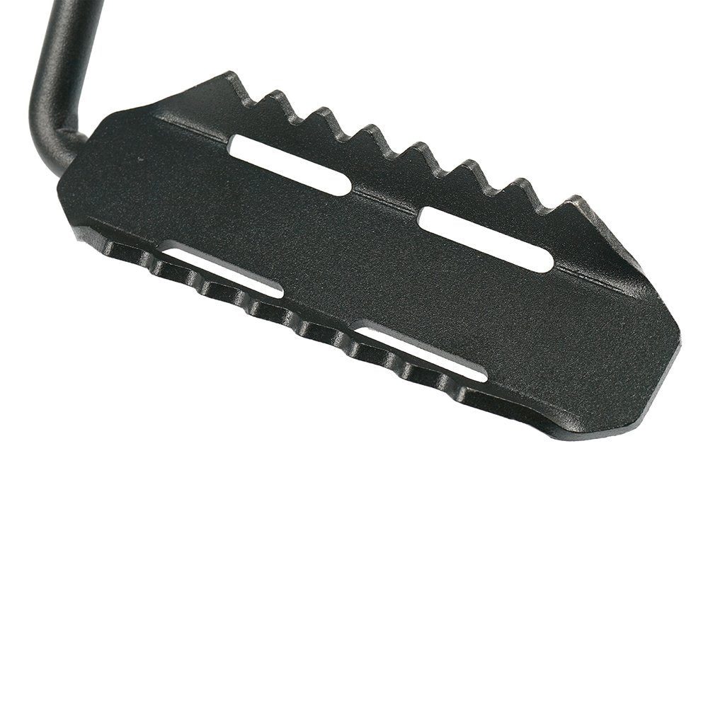 Xprite Wrangler Foot Pegs, Metal Steel Exterior Door Hinge Mounted Front Rest Pedals Compatible With 2007-2018 Jeep Wrangler Jk