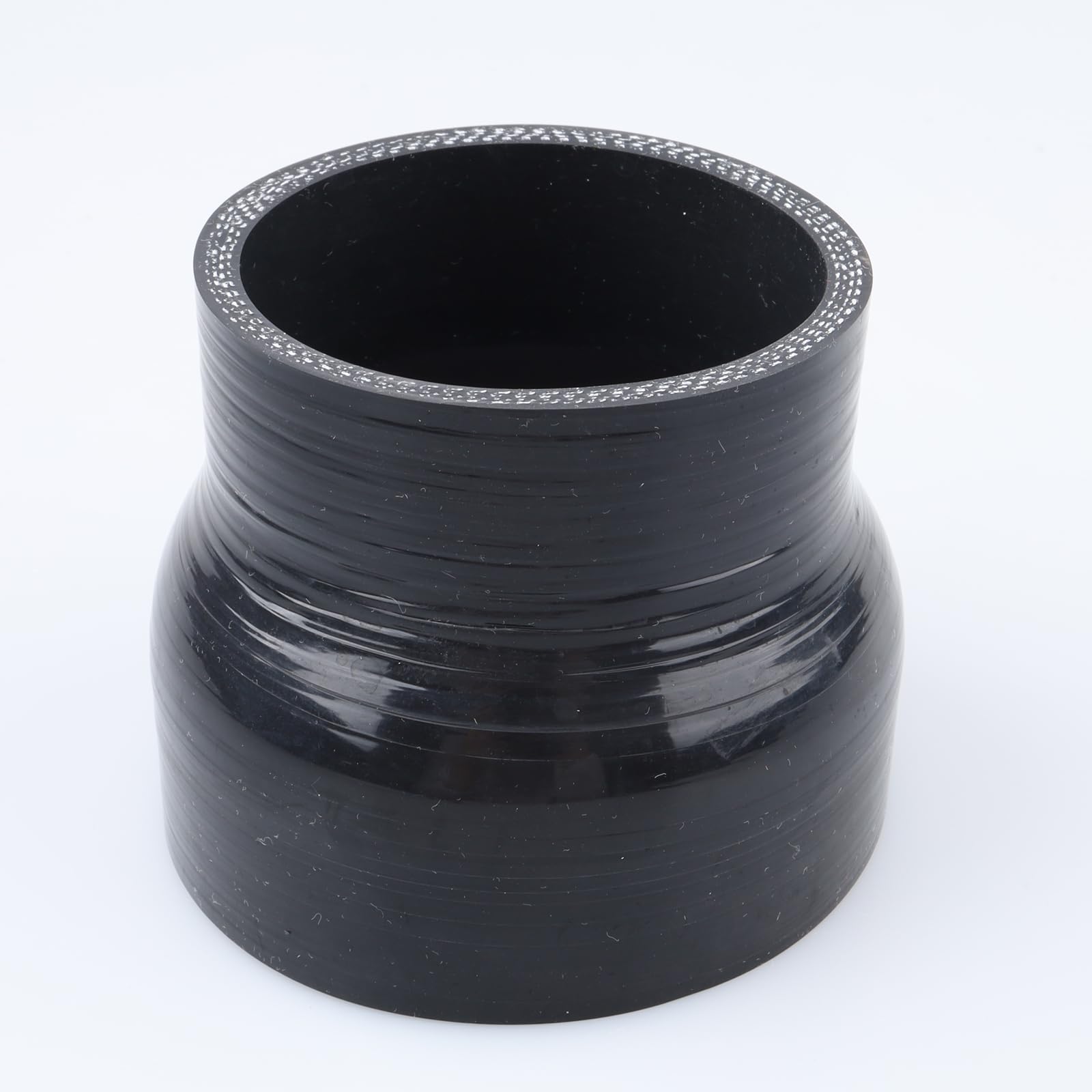 Ac Performance Id 3.65'' To 3'' (93Mm To 76Mm) Silicone Hose Straight Reducer 4-Ply Reinforced Black, 3'' Length