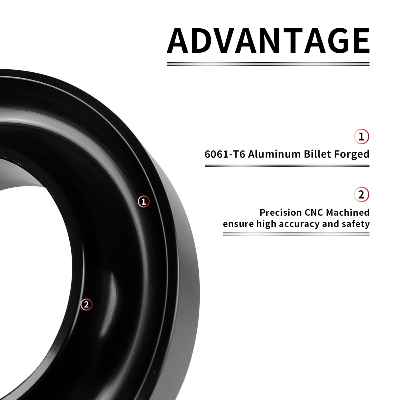 2.5'' Front Leveling Lift Kit For 1999-2006 Silverado 1500 Sierra 1500 (2Wd Only), Leveling Lift Kit Forged Front Strut Spacers