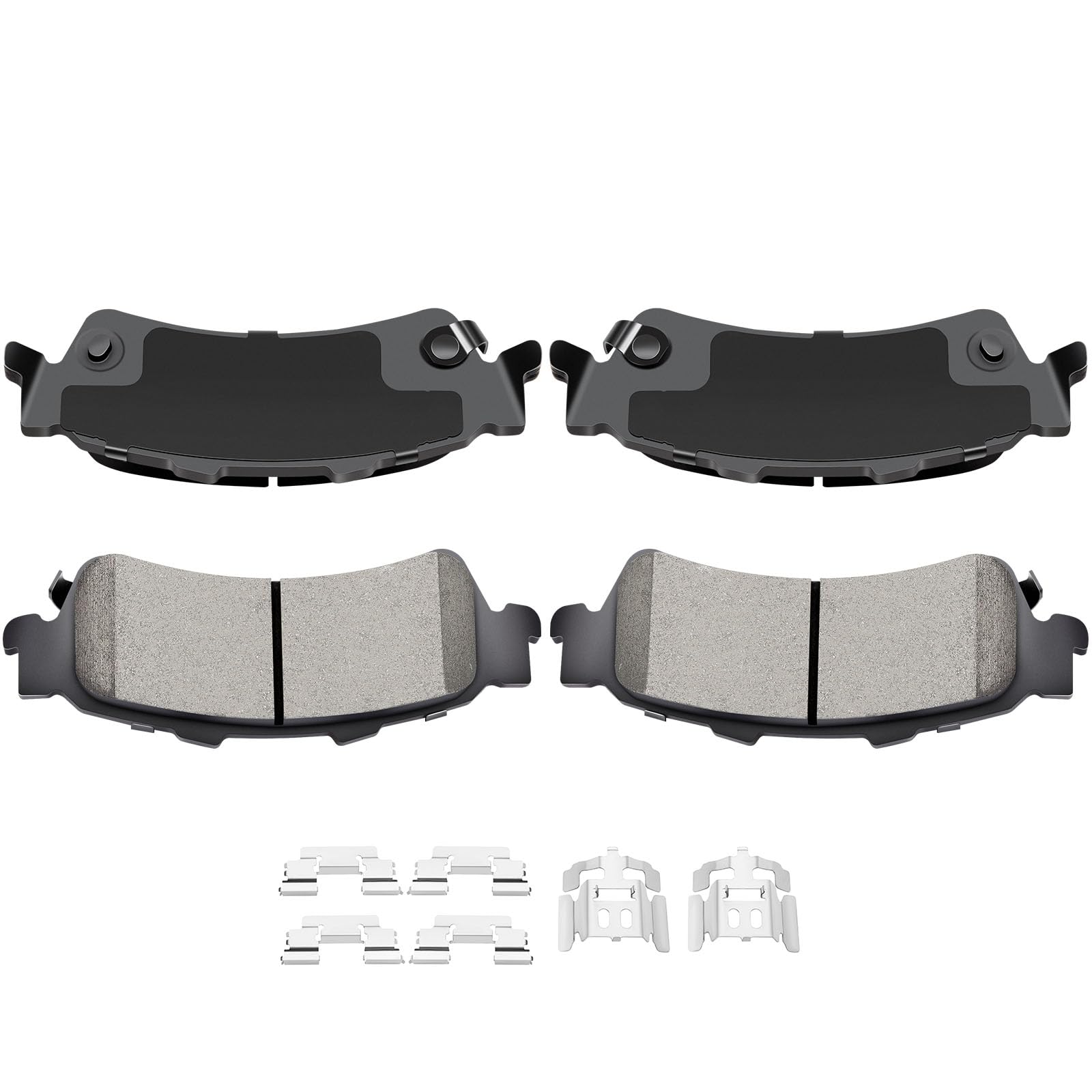 Automuto 4Pcs Rear Ceramic Disc Brake Pads Set D792 For Cadillac Deville Dts For Chevrolet Astro Avalanche 1500 Silverado 1500 S