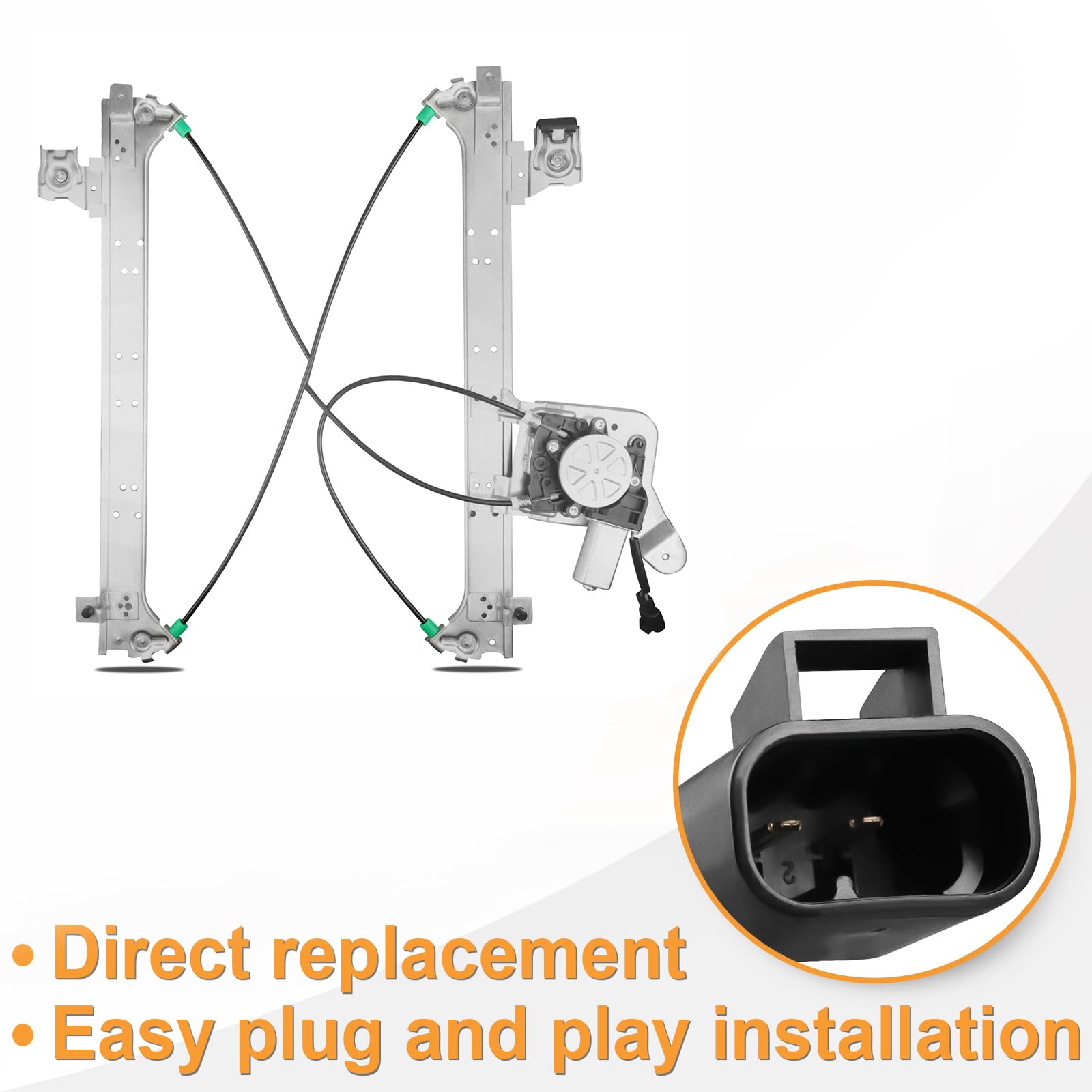 Rear Driver Side Power Window Regulator With Motor Assembly Replacement For Chevy Silverado Suburban 1500 2500 Gmc Sierra Yukon