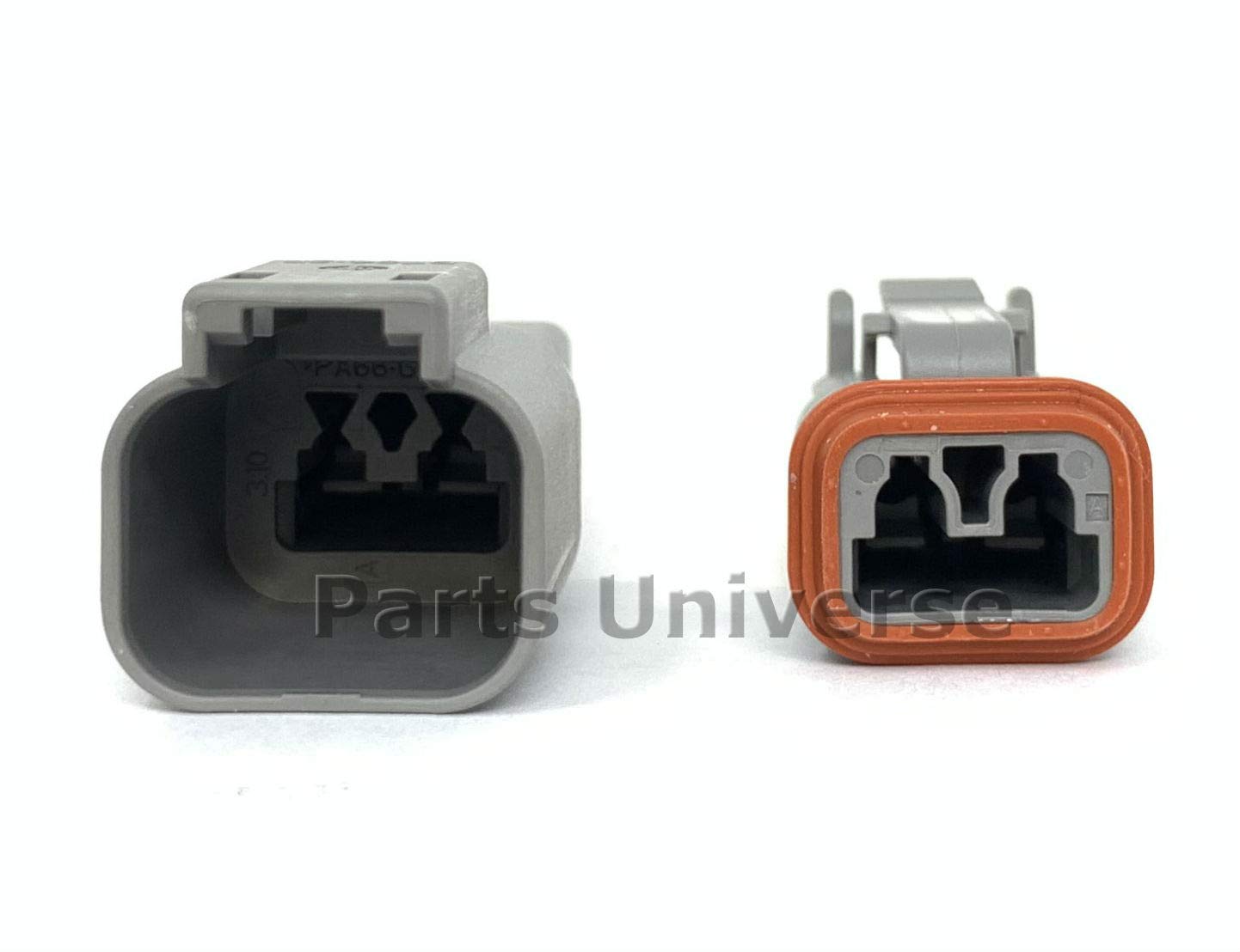 Deutsch 2-Pin Connector Kit With Housing, Pins & Seals Crimp Style Terminals, 14-16 Gauge