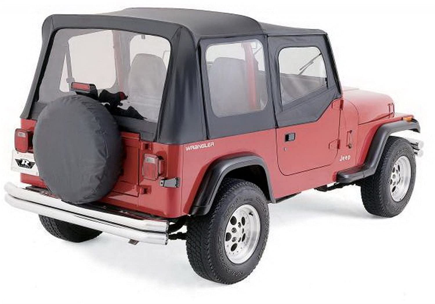 Rampage Products Medium Spare Tire Cover For 27-29 Tire | Black, Vinyl | 772901 | Universal Fit