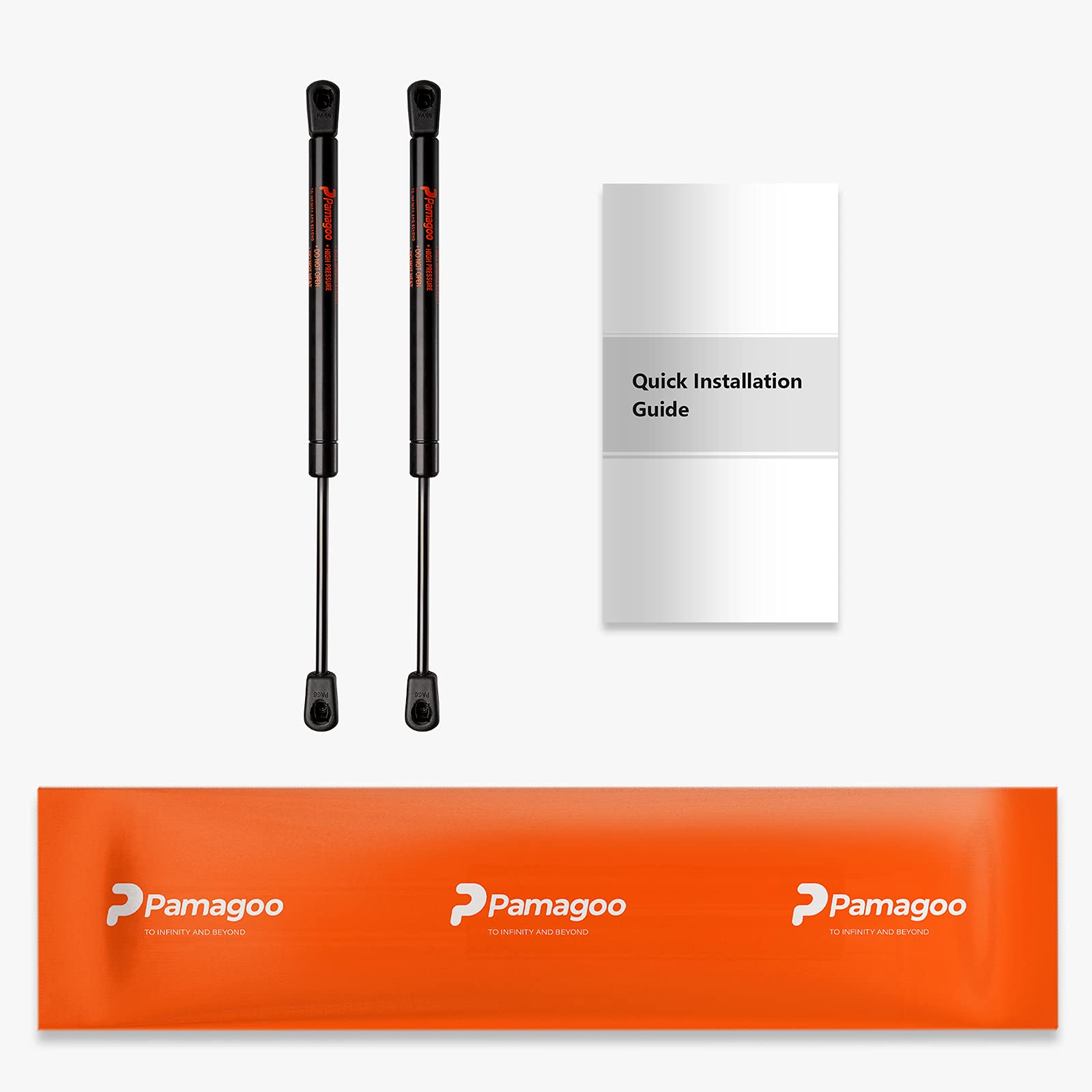 C16-03795 12 Inch 24 Lbs Gas Strut Shocks Lift For Leer Pickup Truck Camper Shell Rear Side Window Tool Box Lid Canopy Door Support, 12 Gas Spring By Pamagoo 2 Pack