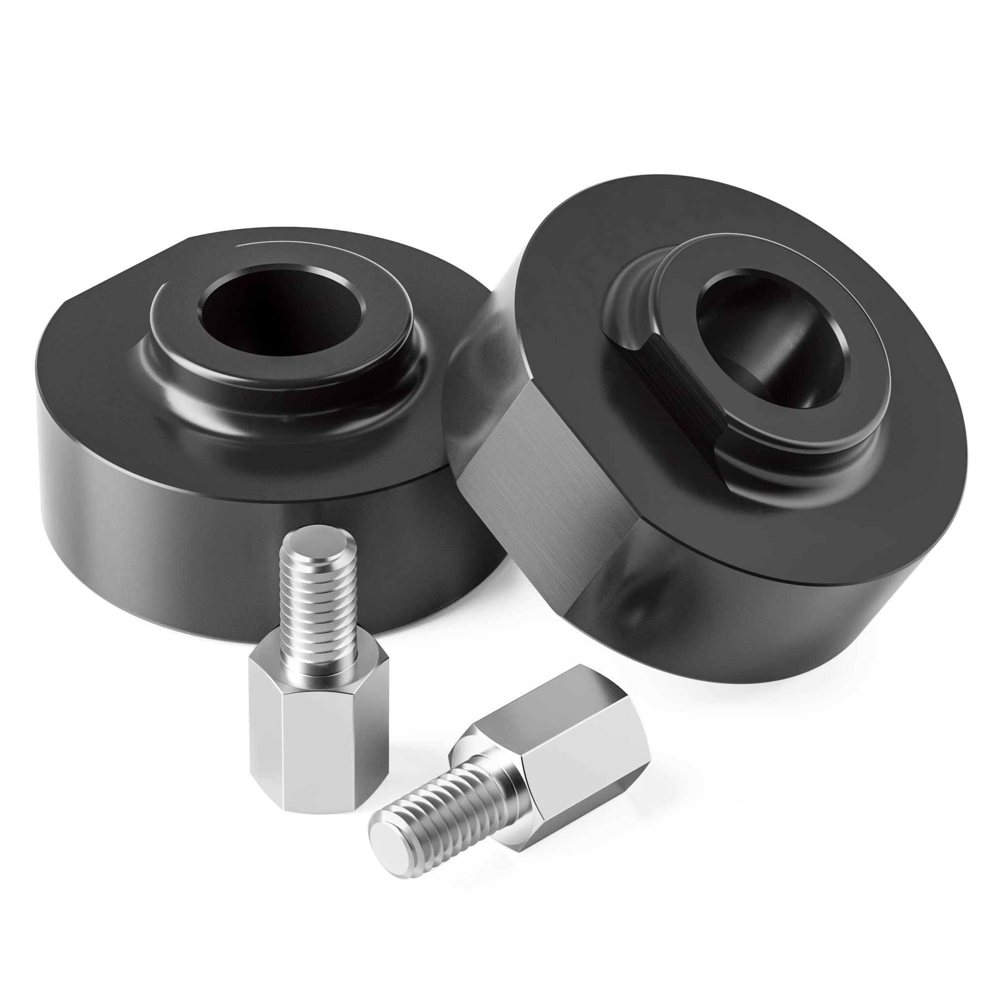 KSP 2'' Leveling Lift Kits Compatible with Ford, Front Strut Spring Spacers with 5/8'' Stud Extenders Work on 1981-1996 F150/198