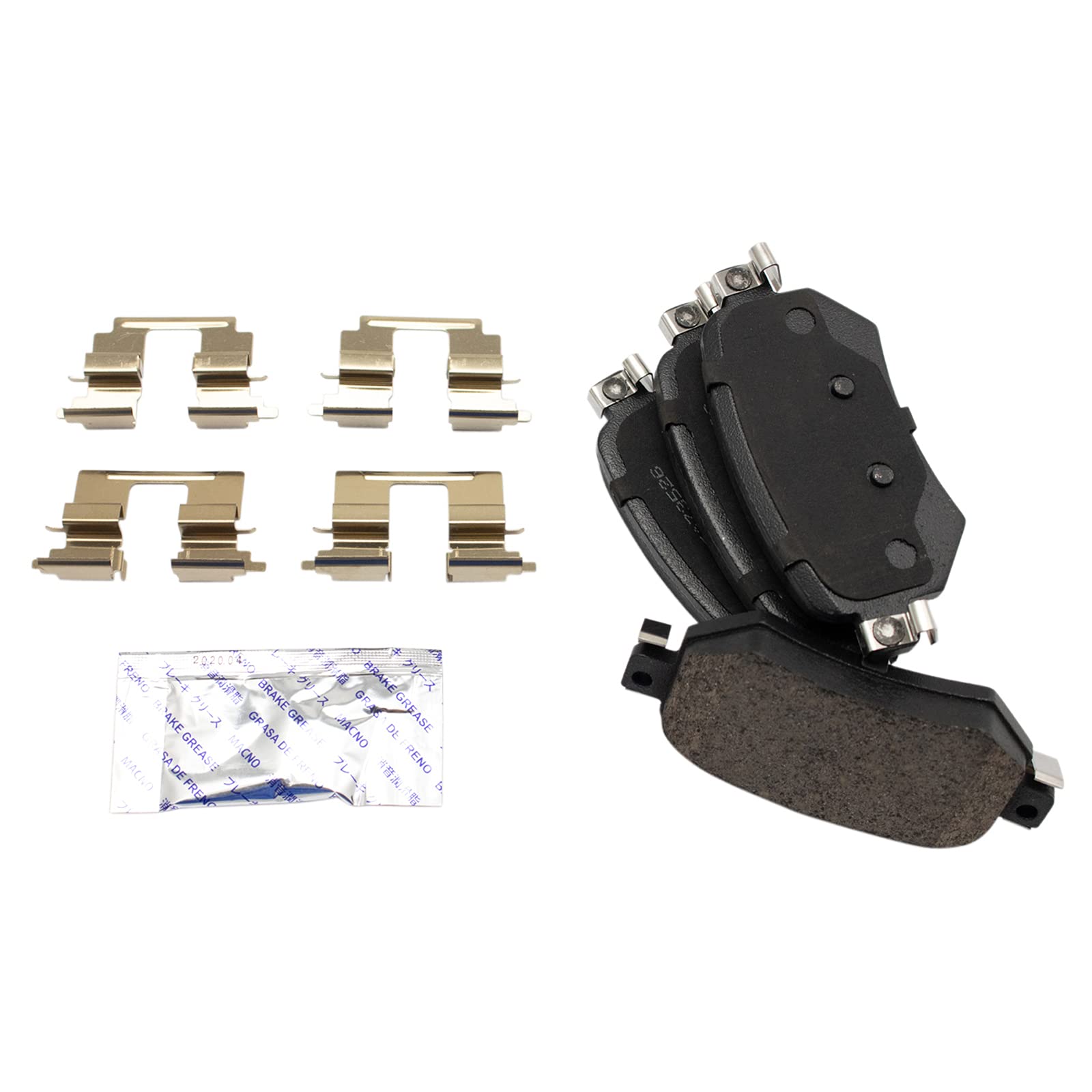 Trq Front And Rear Brake Pad & Rotor Kit Brake Pads Brake Rotor Ceramic Compatible With 2019-2020 Mazda 6