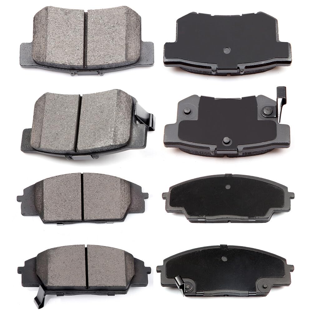Eccpp D537-7418 D829-7702 Rear & Front Ceramic Disc Brake Pad Set Fit For Acura Csx 2007-2010,For Acura Rsx 2002-2006,For Honda