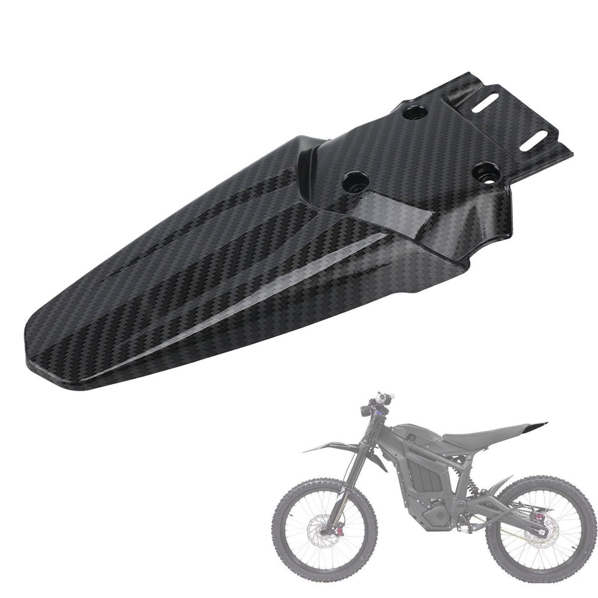 CHANGCHENG Rear Fender Protector for Talaria - Motorcycle Fender Mudguard Carbon Fiber Pattern for Talaria Sting MX3 MX4 MX5 Ele