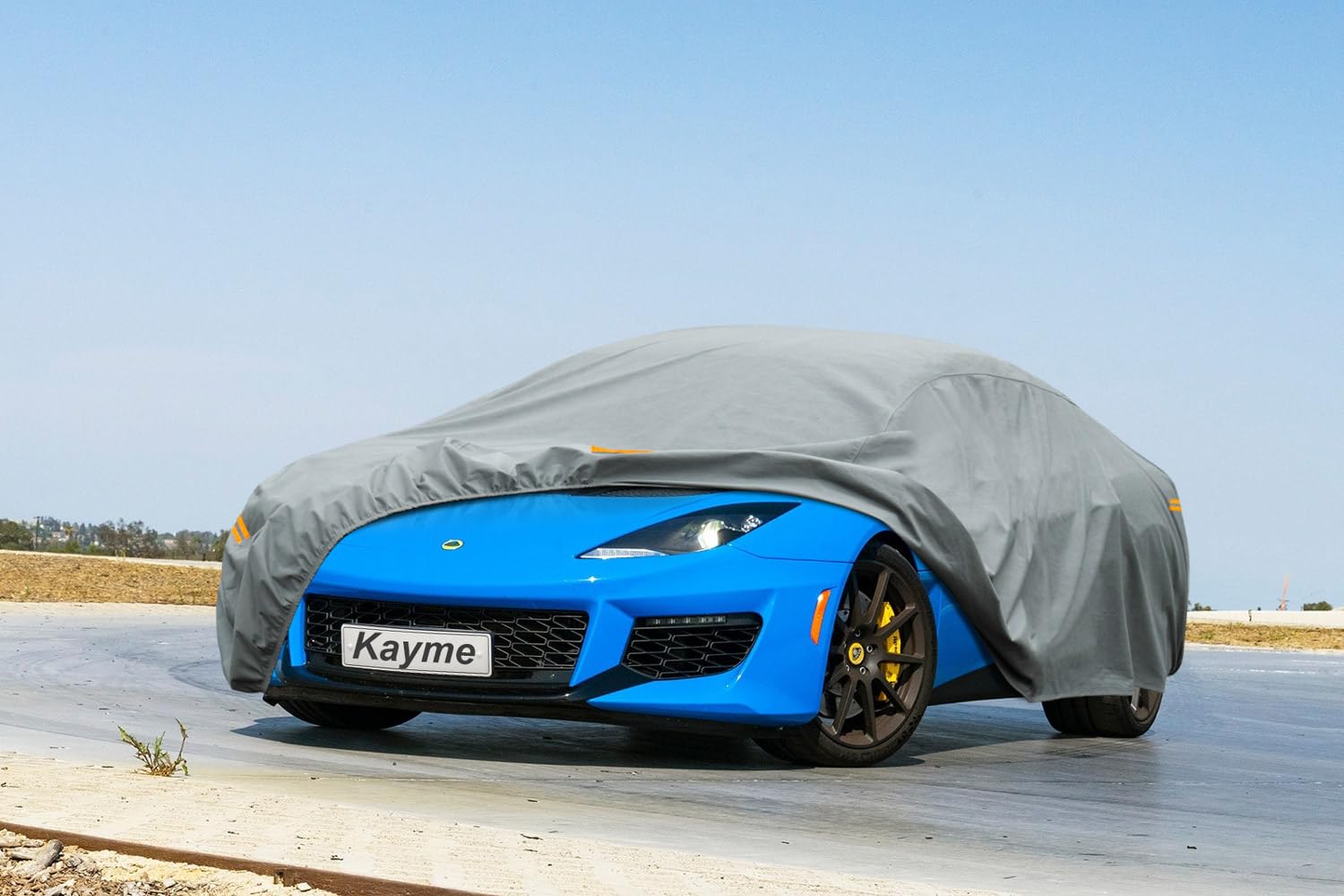 Kayme Heavy Duty Car Cover Custom Fit Lotus Evora (2009-2023) Waterproof All Weather For Automobiles, Full Exterior Covers Sun R