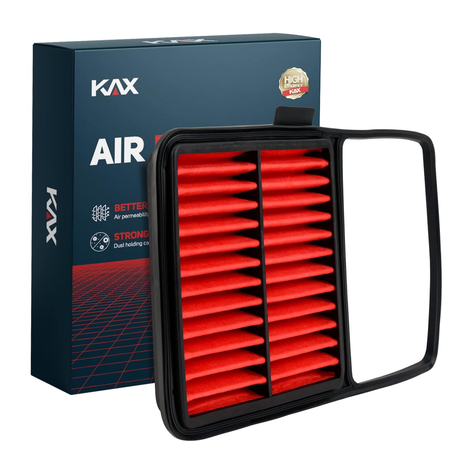 KAX Premium Engine Air Filter, GAF020 (CA10159) Replacement for Toyota Prius Base 1.5L L4 Electric/Gas 2004 2005 2006 2007 2008 