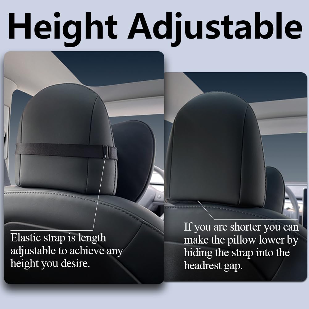 Tanola Tesbeauty Tesla Seat Headrest Pillow 2 Packs Tesla Neck Pillow Uniquely Designed For Tesla Model Y3 Neck Support Cushion