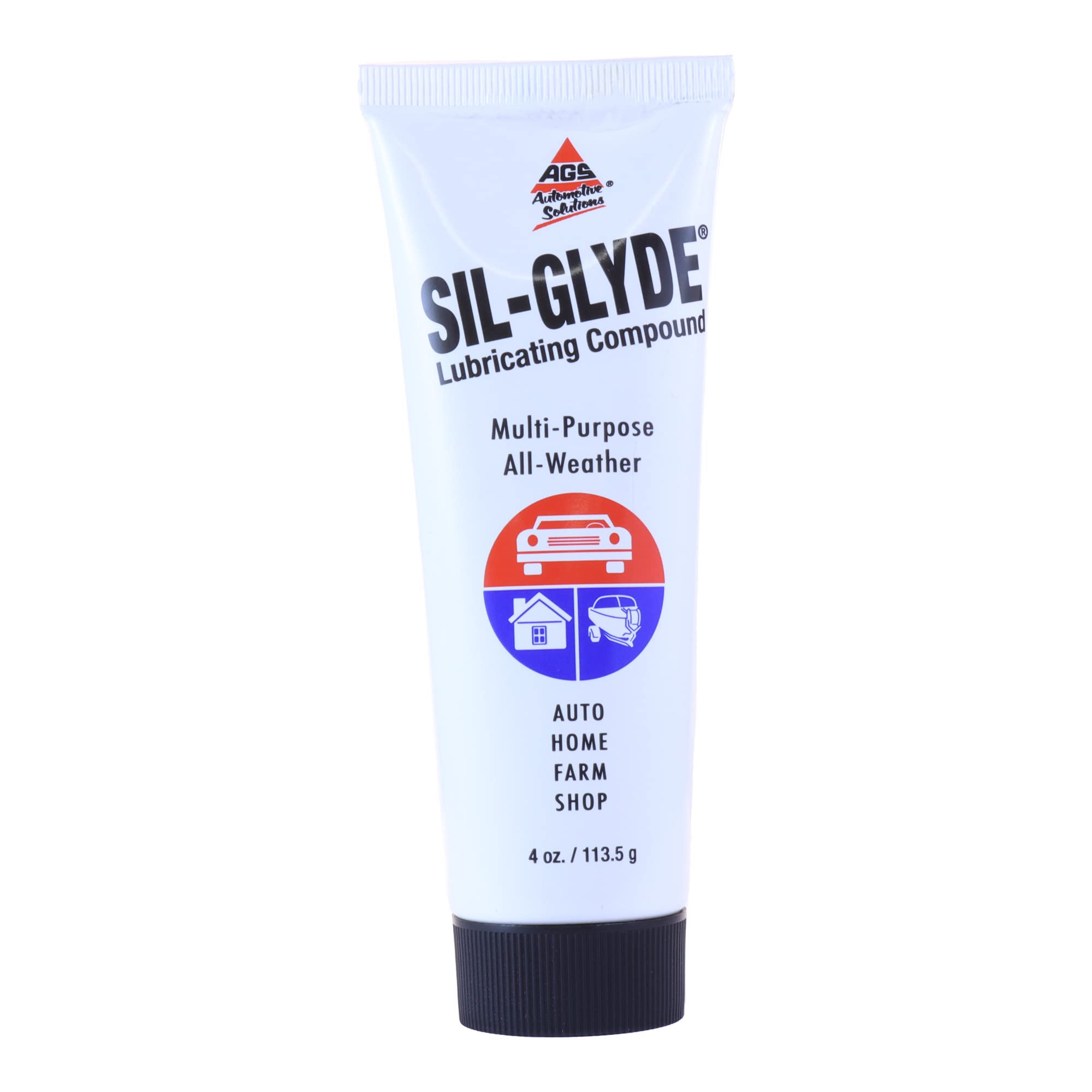 Ags Automotive Solutions Sil-Glyde 4Oz Tube: Exceptional Multipurpose Lubricant - Ideal For All Surfaces, Ultimate Weatherproofing & Lubricating Compound - Ensures Smooth Operation