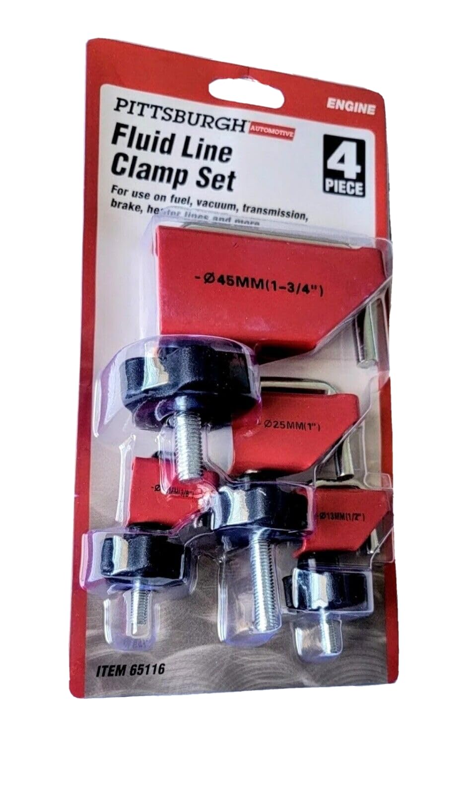 Pittsburgh 4 Piece Fluid Line Set Clamp Fuel Vacuum Trans Brake Heater Etc World Ship, Silver